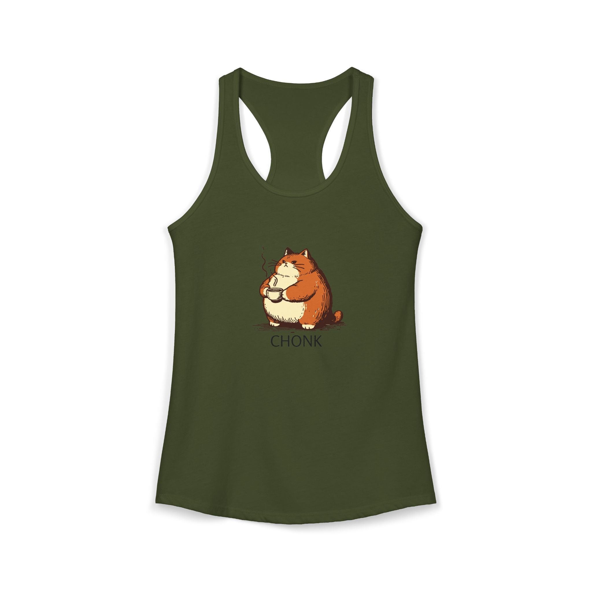 Retro Chonk Cat Tank Top