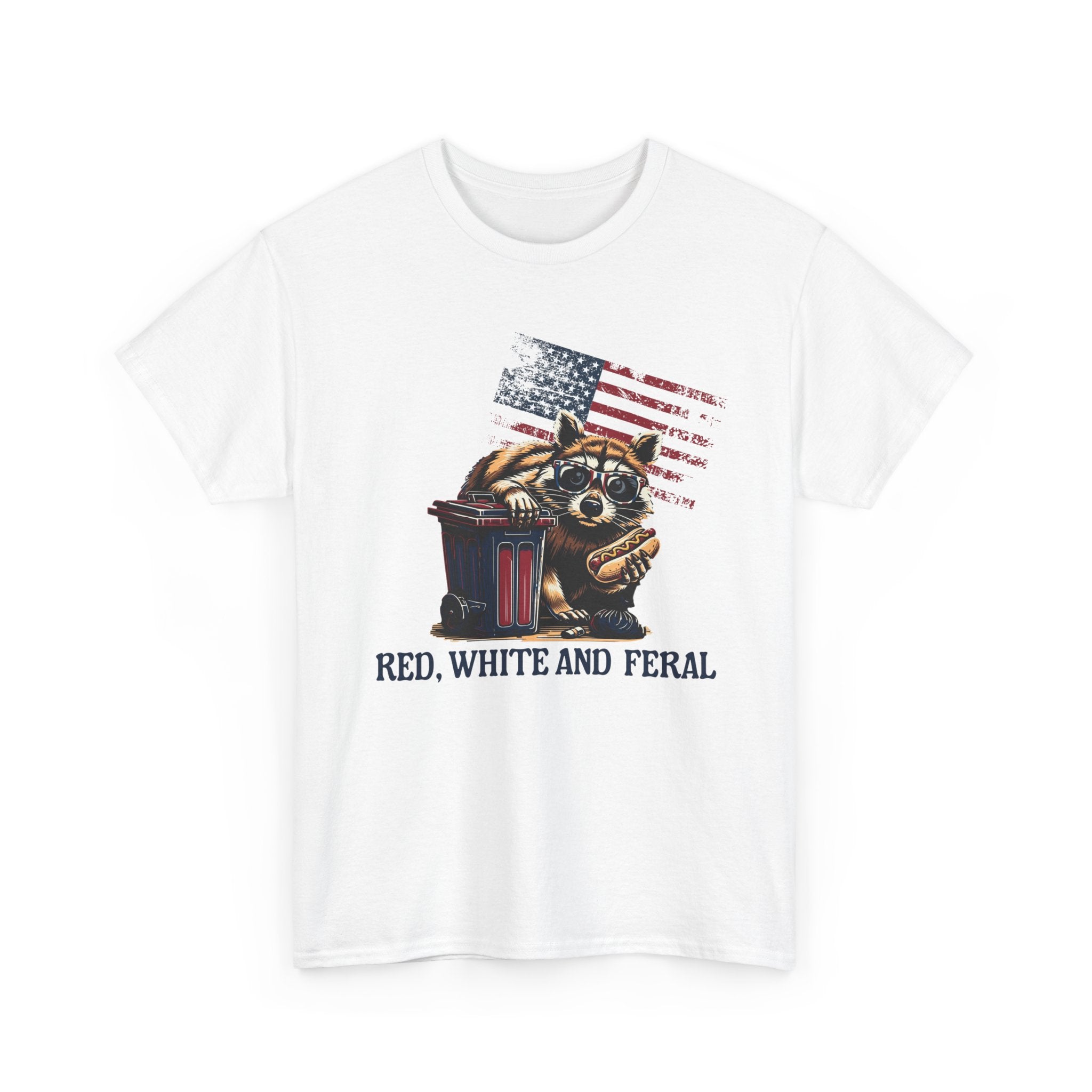 Red, White and Feral Patriotic Graphic Tee