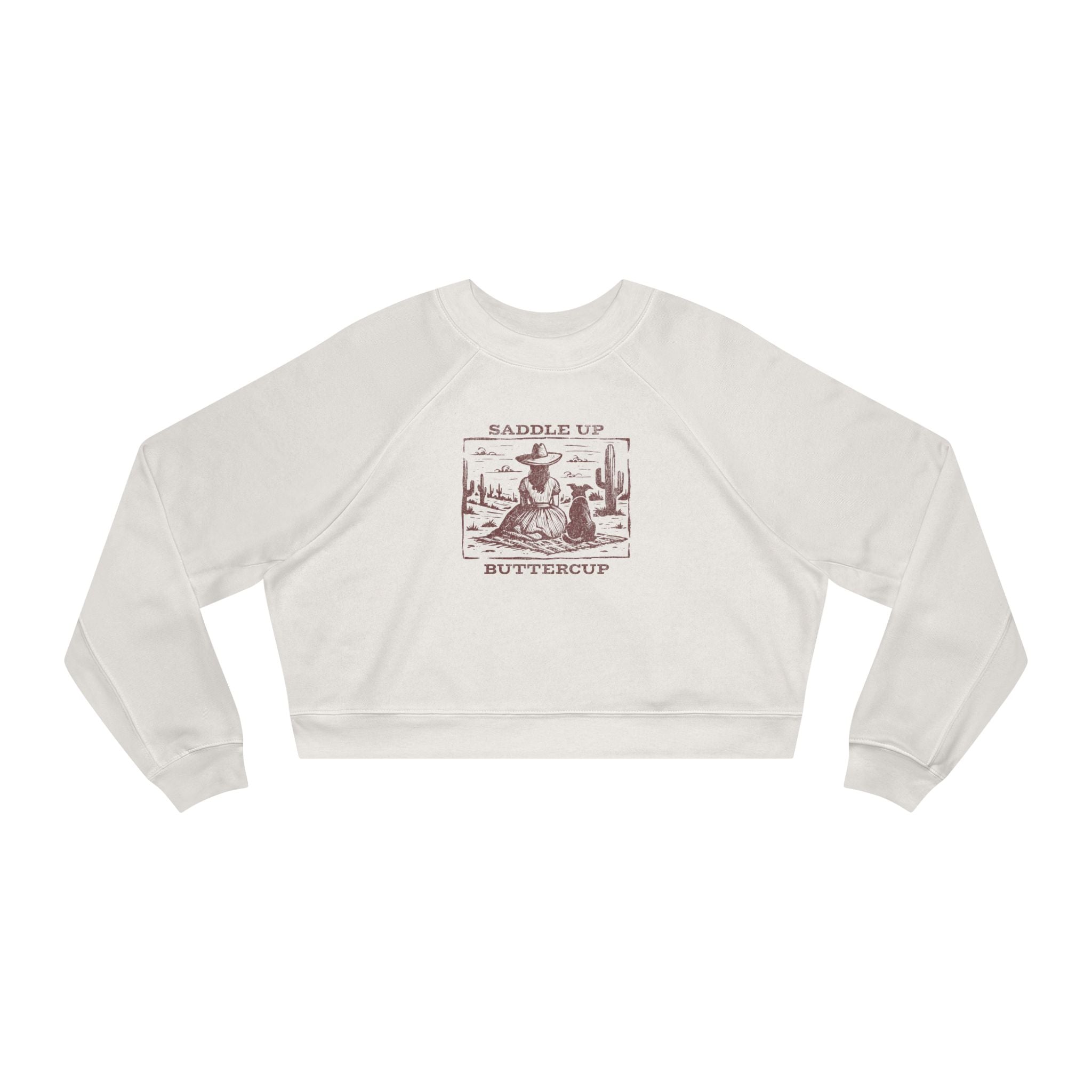 Saddle Up Buttercup Cropped Sweatshirt