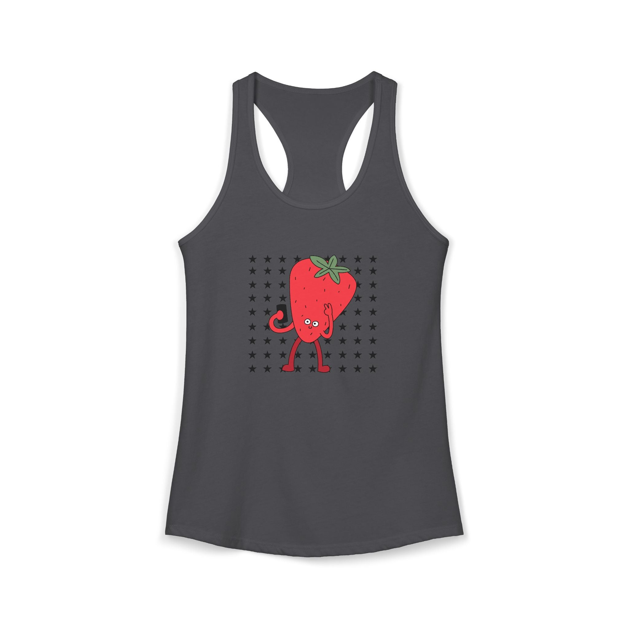 Retro Strawberry Selfie Tank Top