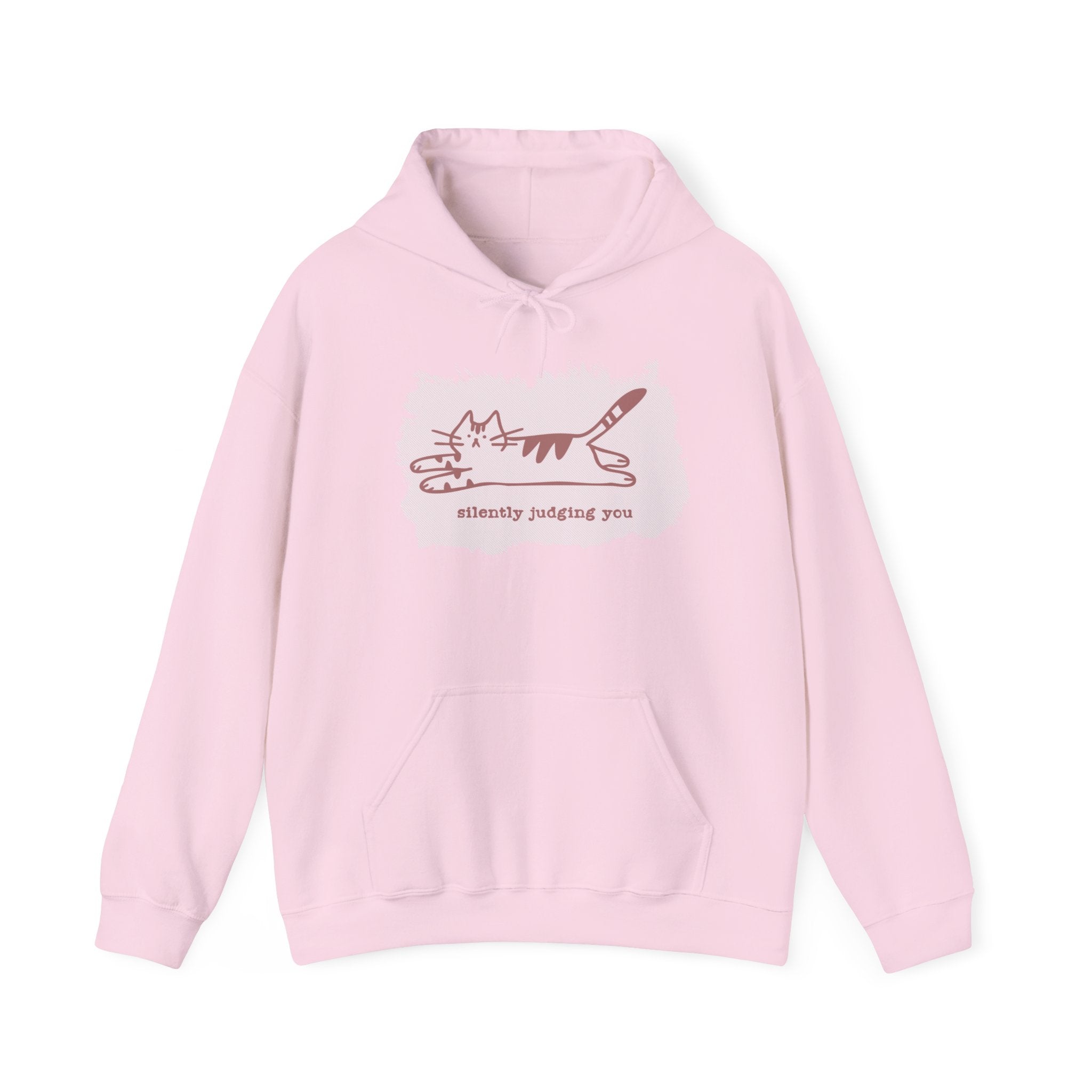 Silently Judging Cat Graphic Hoodie