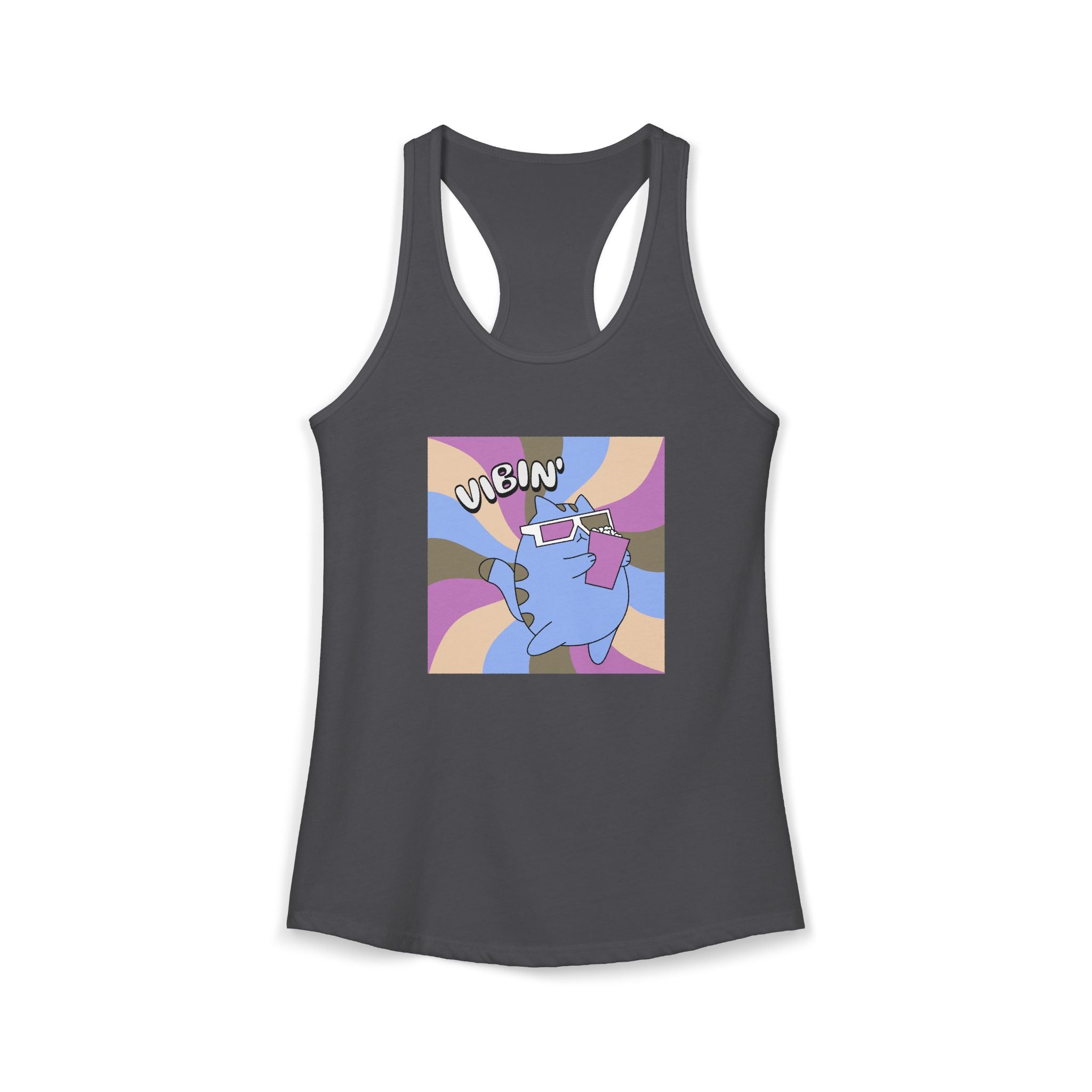 Retro Cat Vibin' Tank Top
