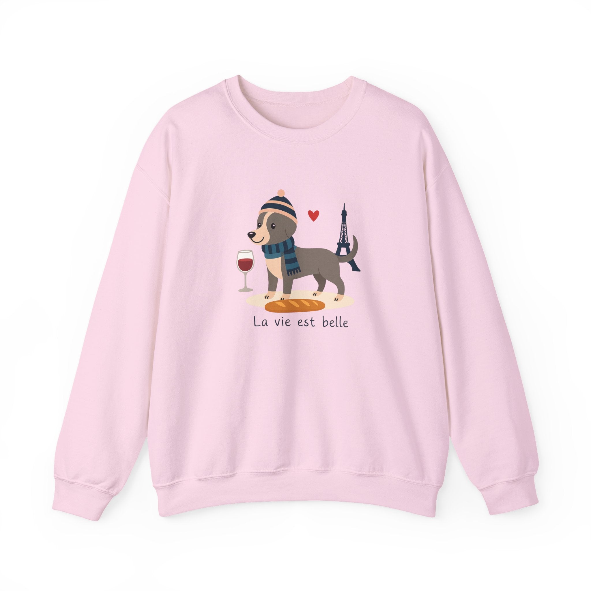 La Vie Est Belle Dachshund in Paris Sweatshirt