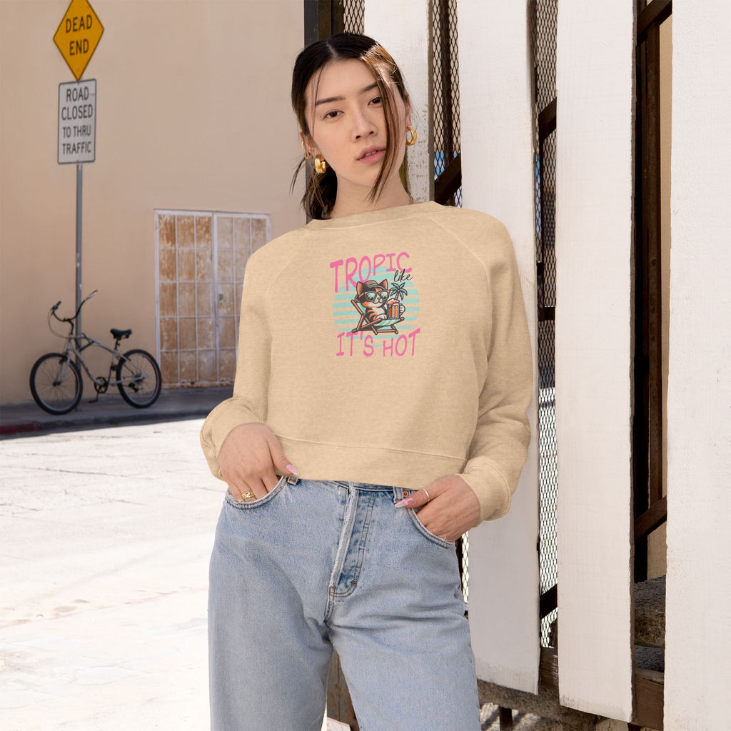Tropic Like It's Hot Cropped Sweatshirt