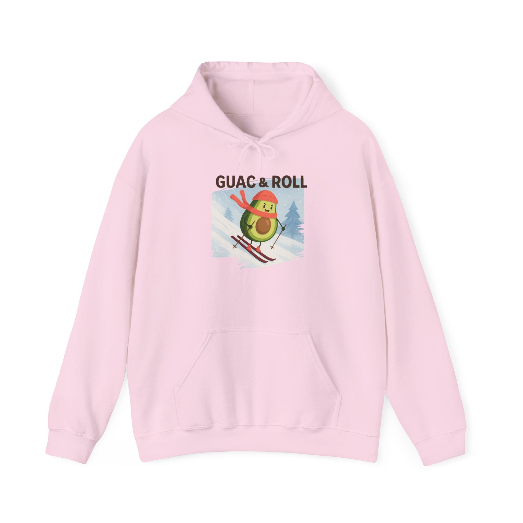 Guac & Roll Avocado Skiing Hoodie