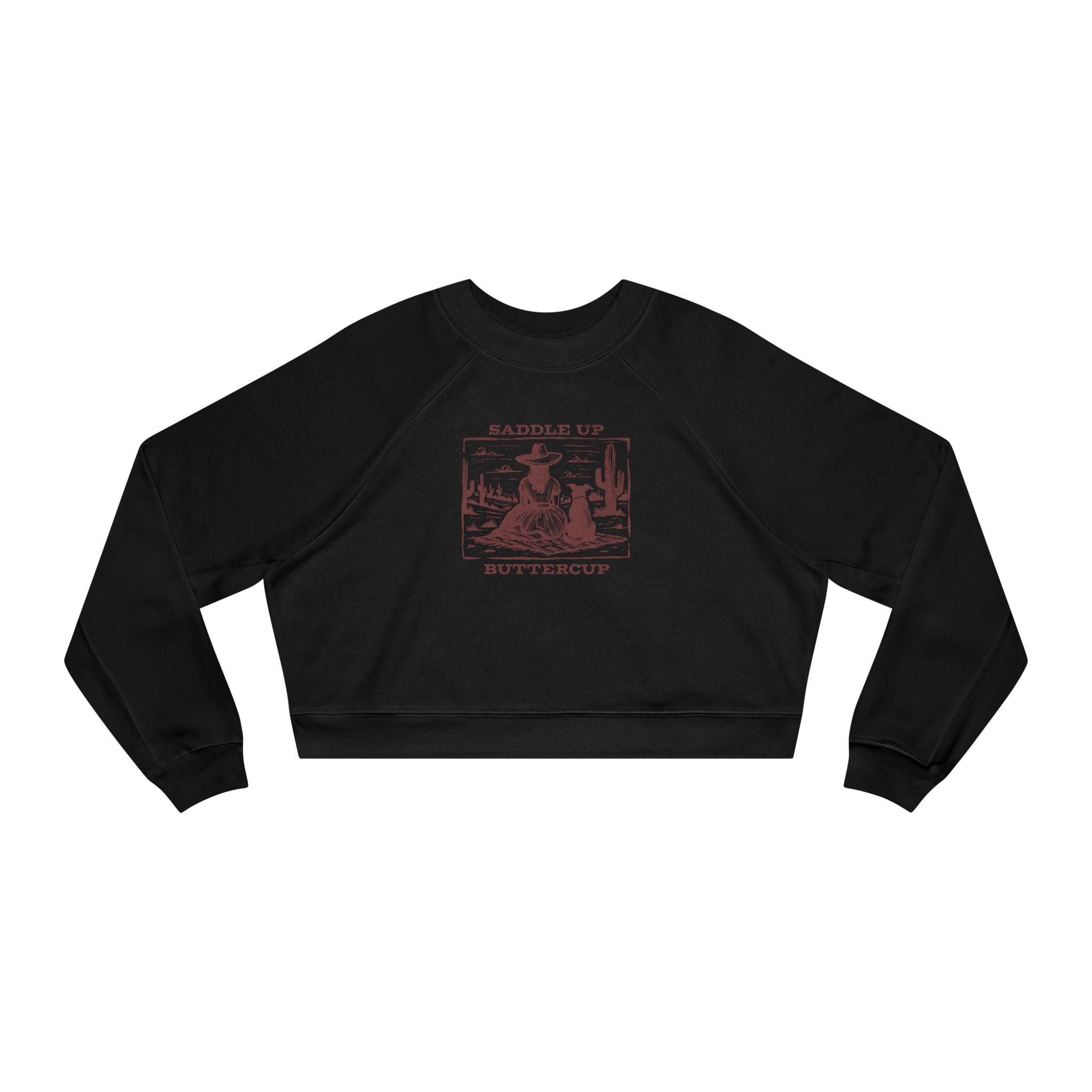 Saddle Up Buttercup Cropped Sweatshirt