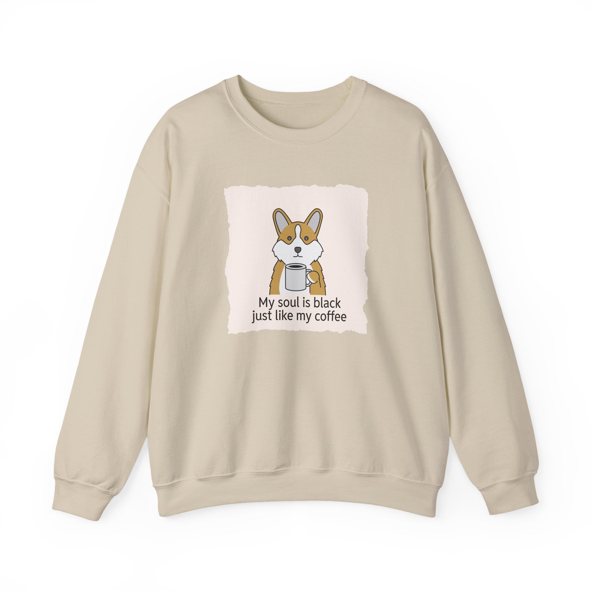 Corgi Holding Coffee Sweatshirt