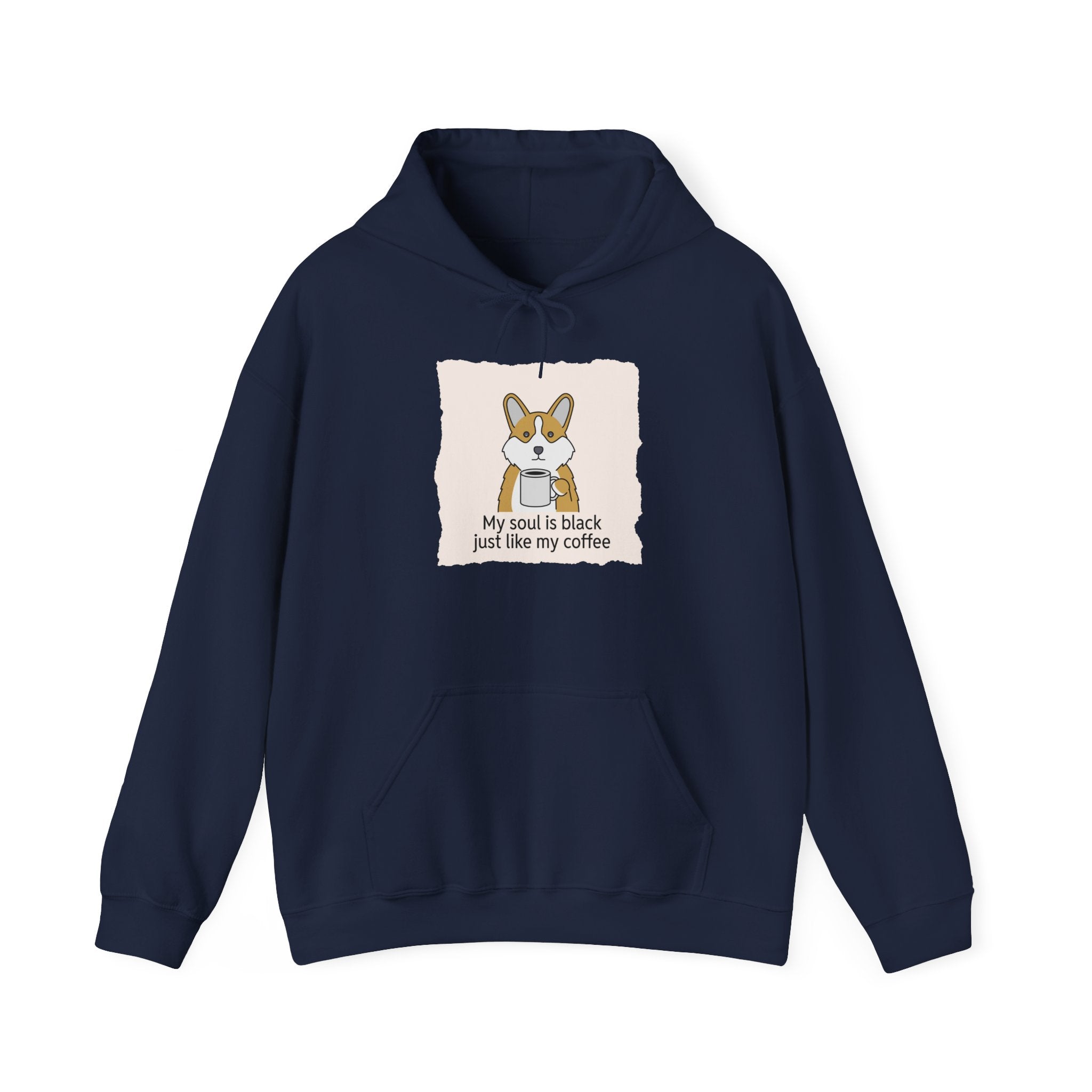 Corgi Coffee Illustration Hoodie