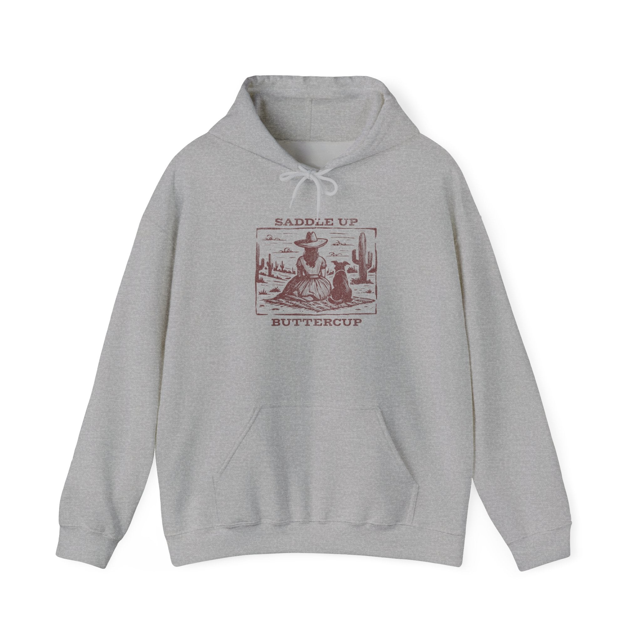 Saddle Up Buttercup Vintage Graphic Hoodie