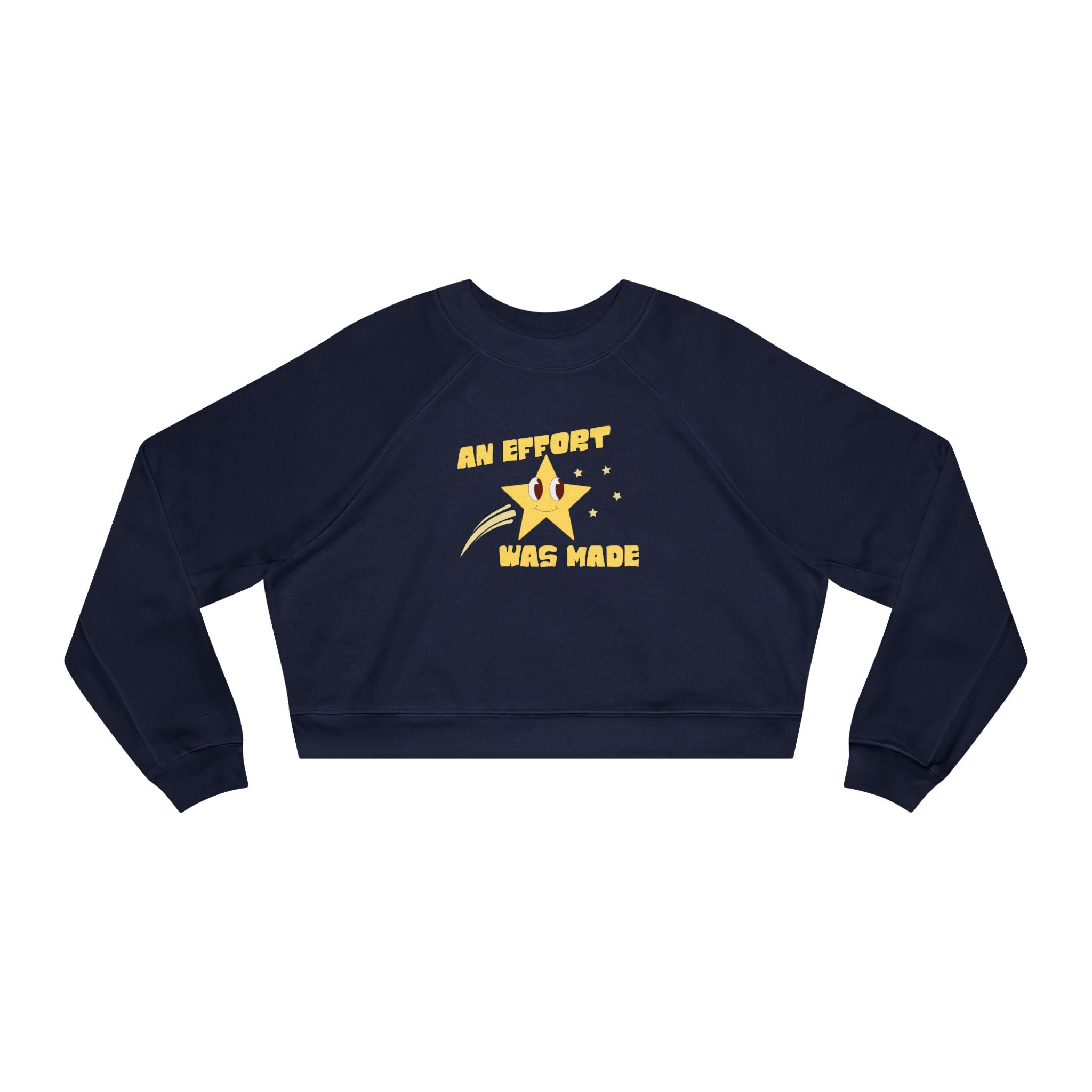 Retro Shooting Star Cropped Sweatshirt