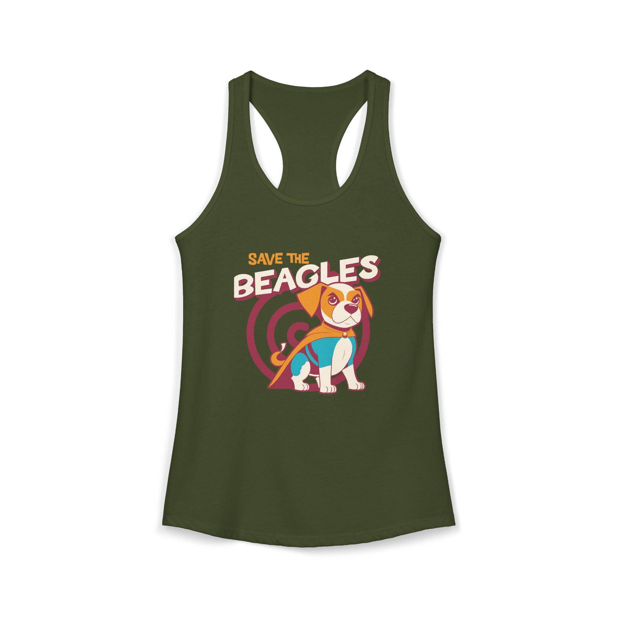 Save the Beagles Women’s Racerback Tank Top