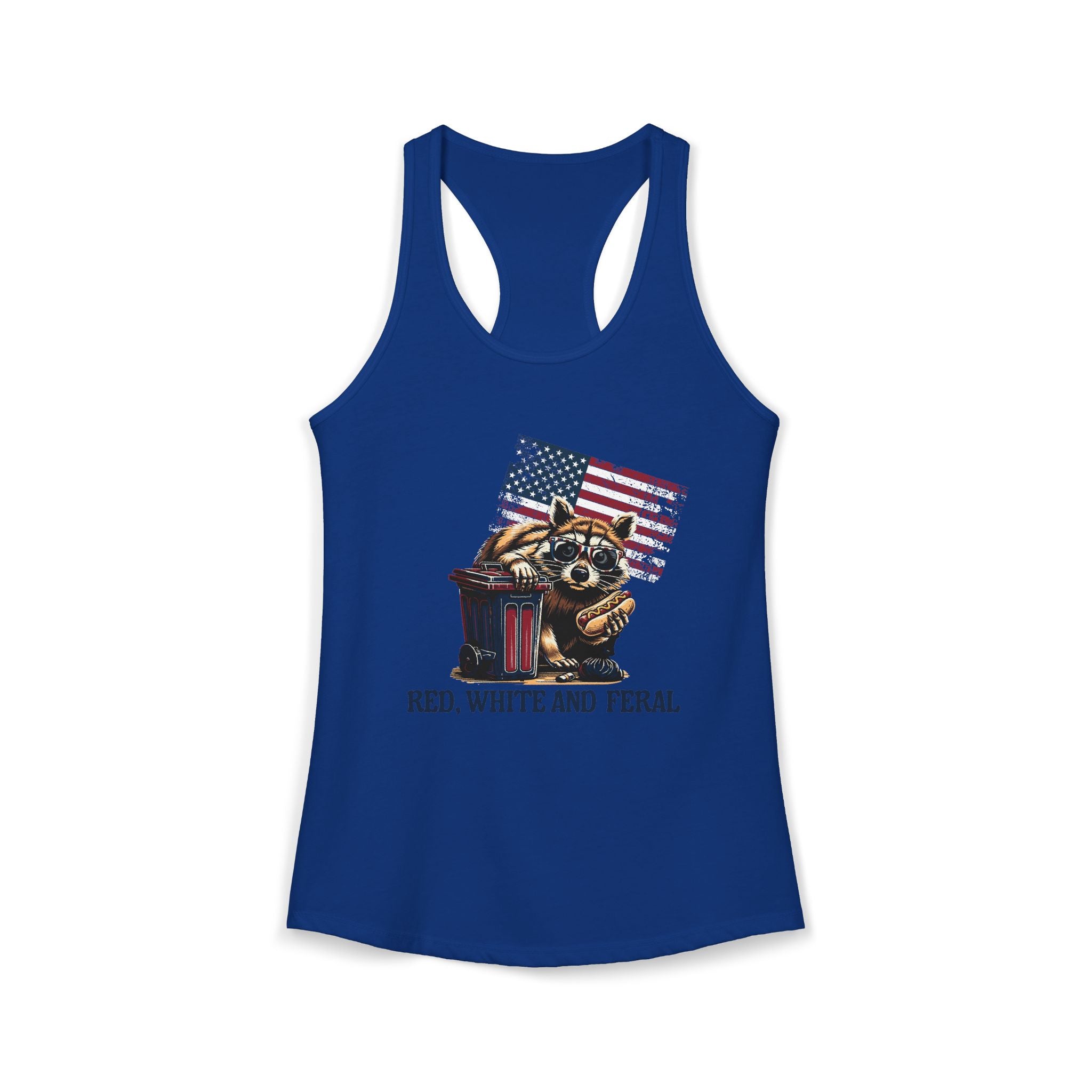 Red, White and Feral Tank Top