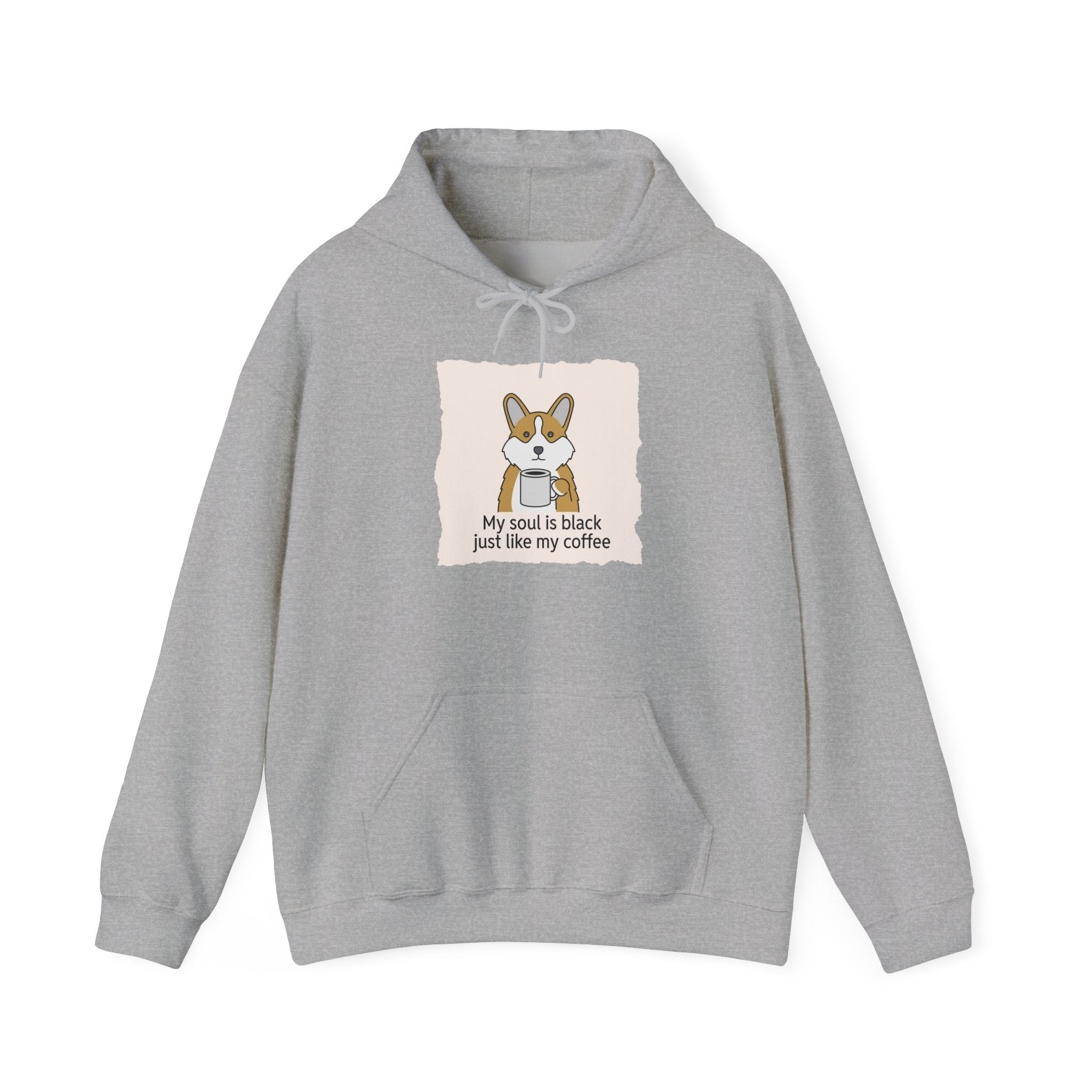 Corgi Coffee Illustration Hoodie