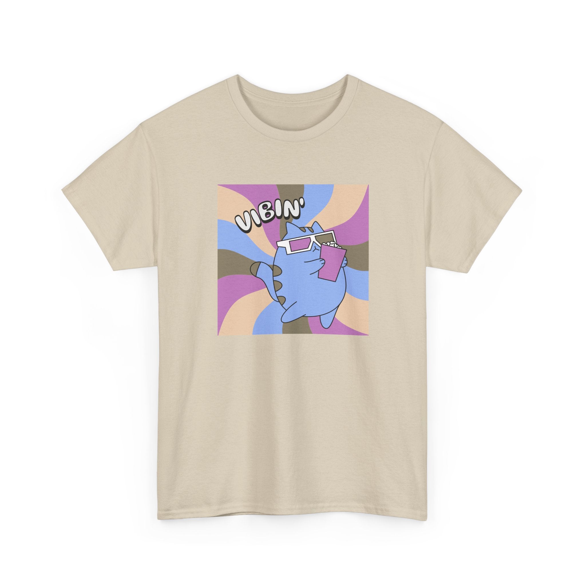 Vibin' Cat Illustration Tee