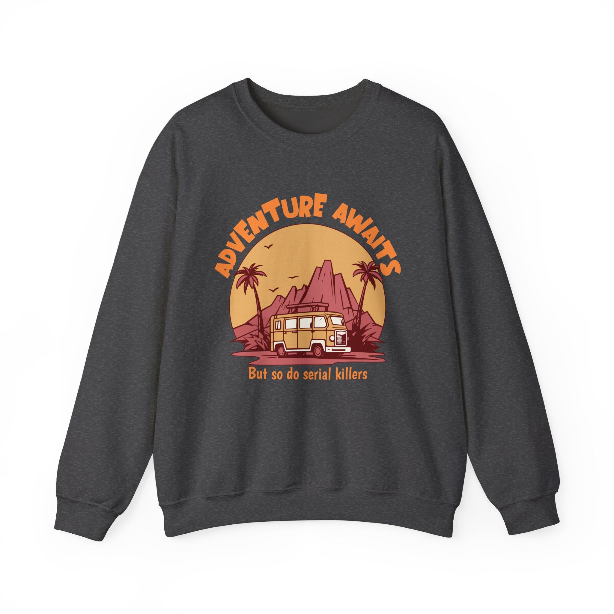 Adventure Awaits Retro Graphic Sweatshirt