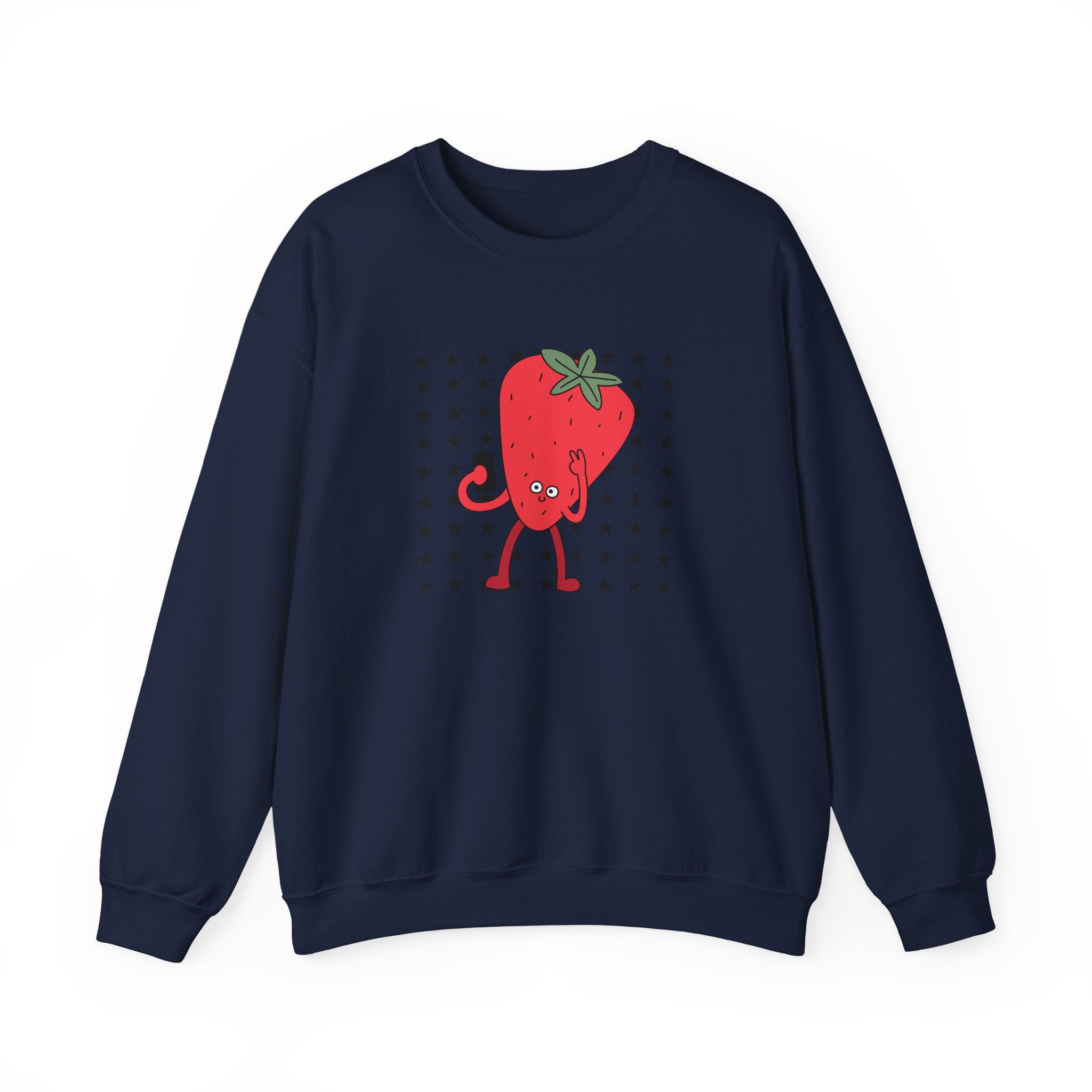 Cute Strawberry Character Sweatshirt