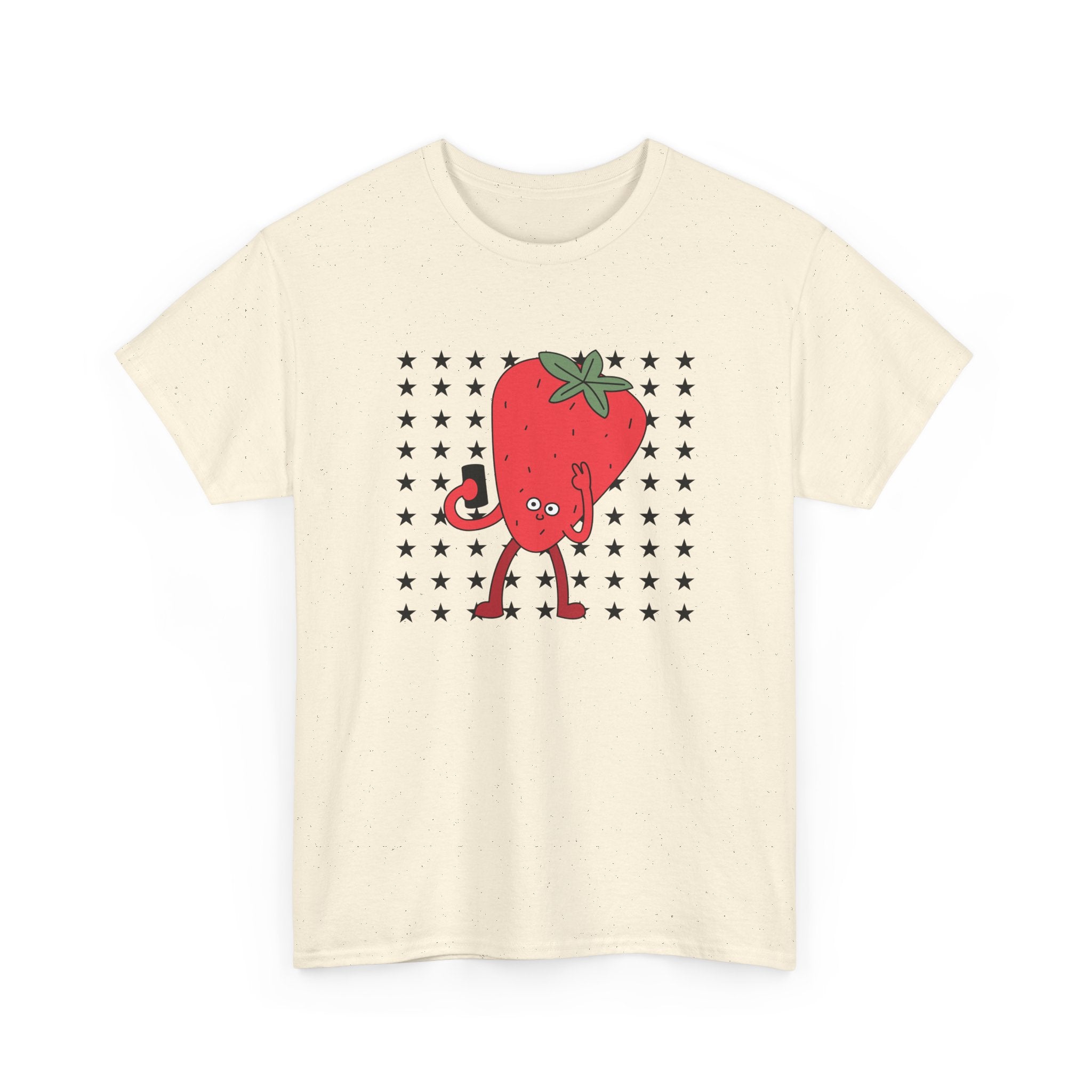 Strawberry Character Illustration Tee