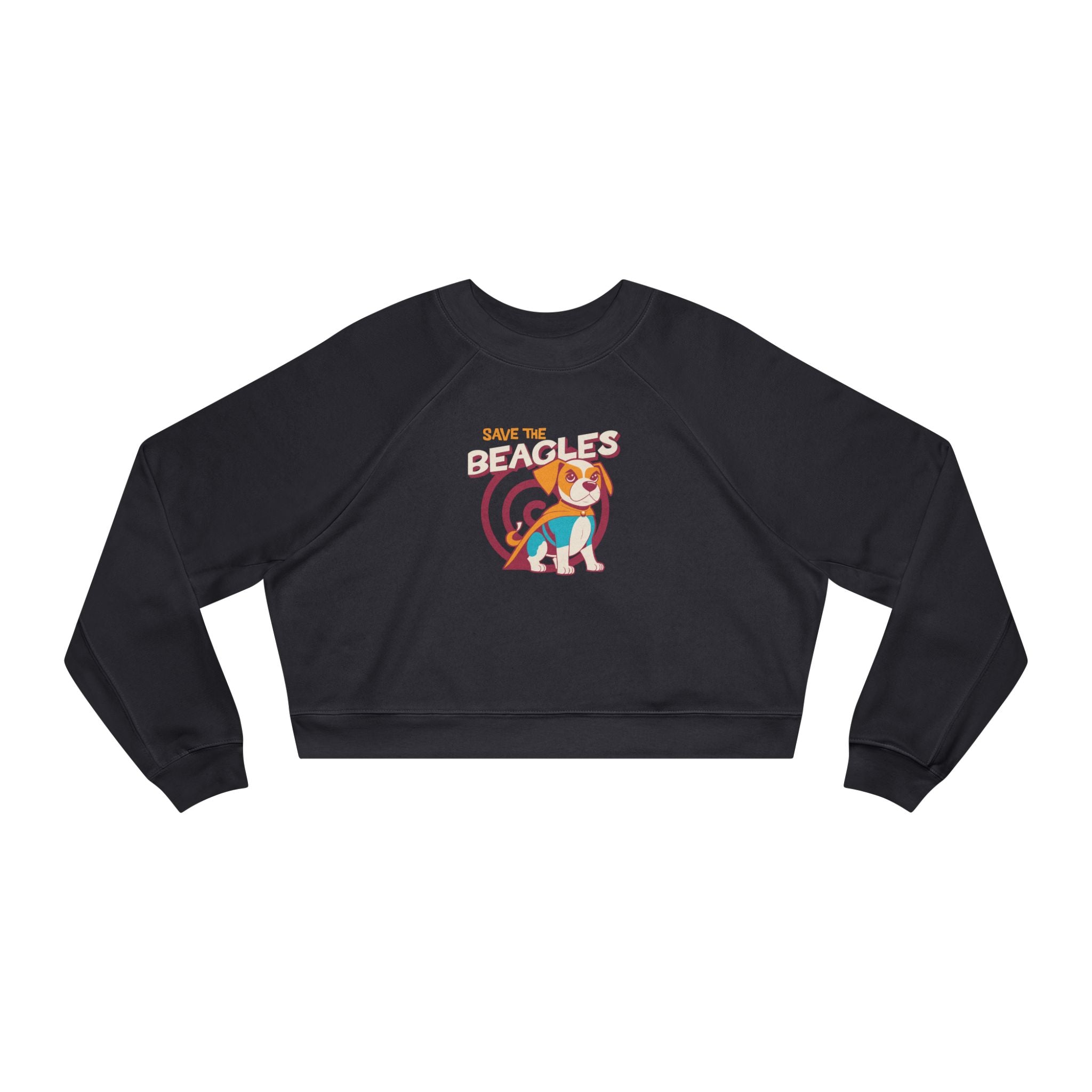 Save the Beagles Retro Cropped Sweatshirt