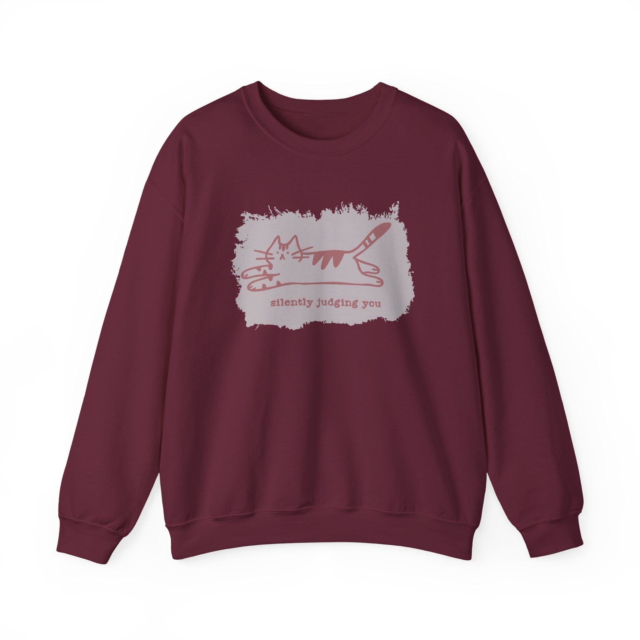 Silently Judging Cat Sweatshirt
