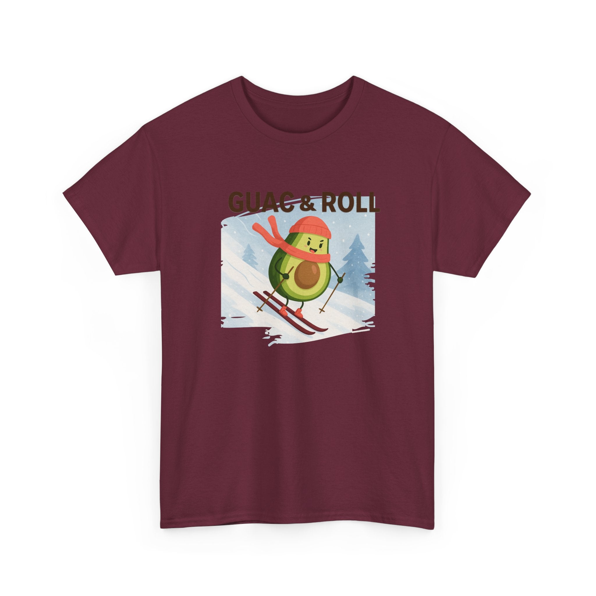 Guac & Roll Avocado Skiing Tee