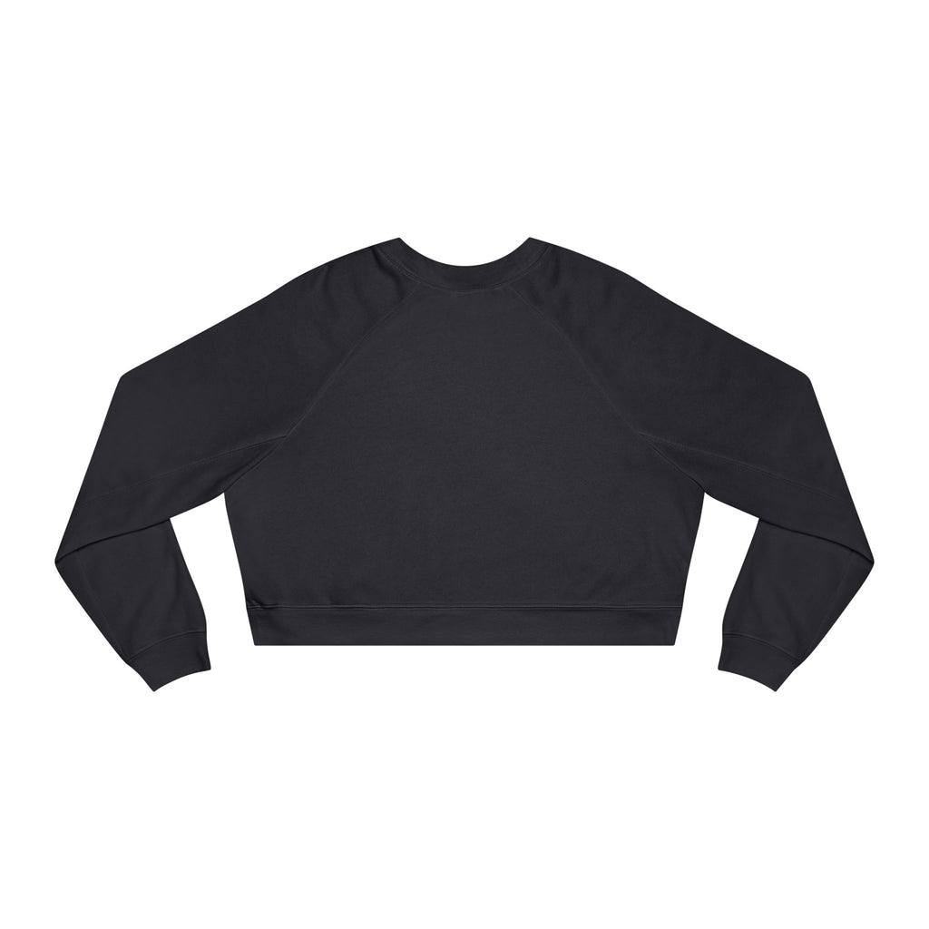 Beachin' Cat Graphic Cropped Sweatshirt