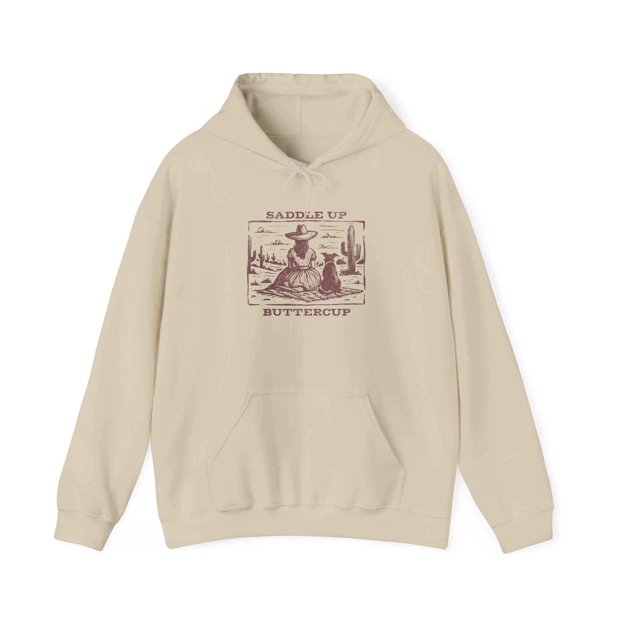 Saddle Up Buttercup Vintage Graphic Hoodie