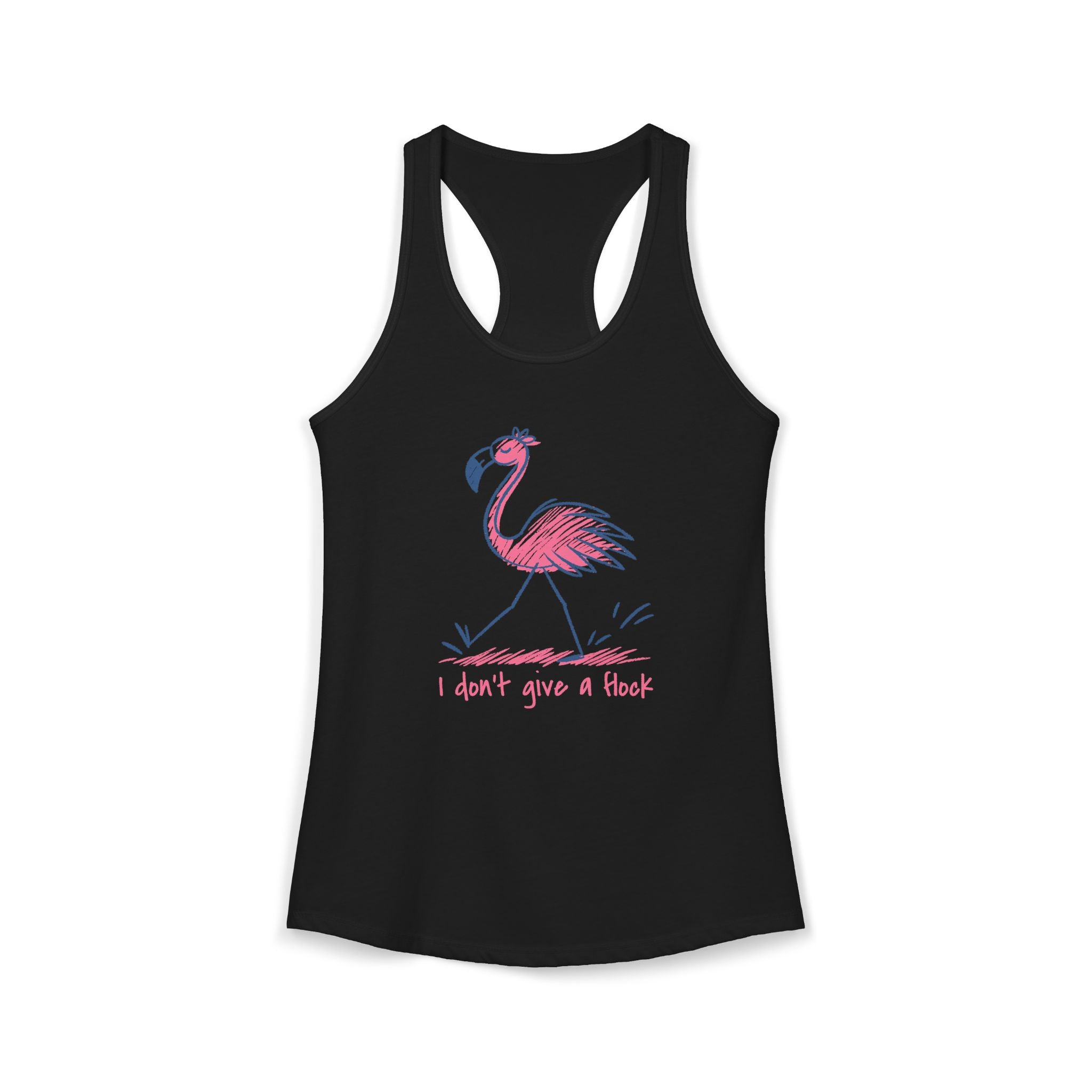 I Don’t Give a Flock Flamingo Tank Top