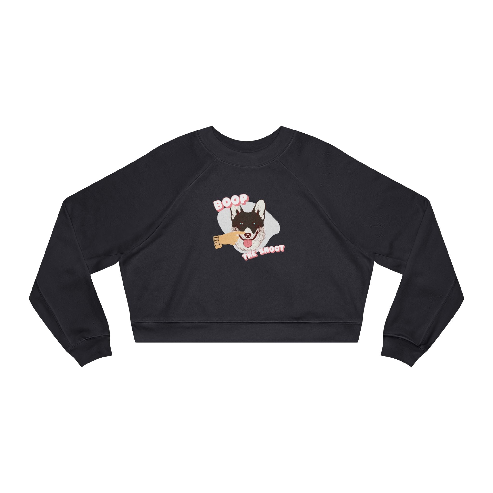 Boop the Snoot Dog Graphic Cropped Sweatshirt