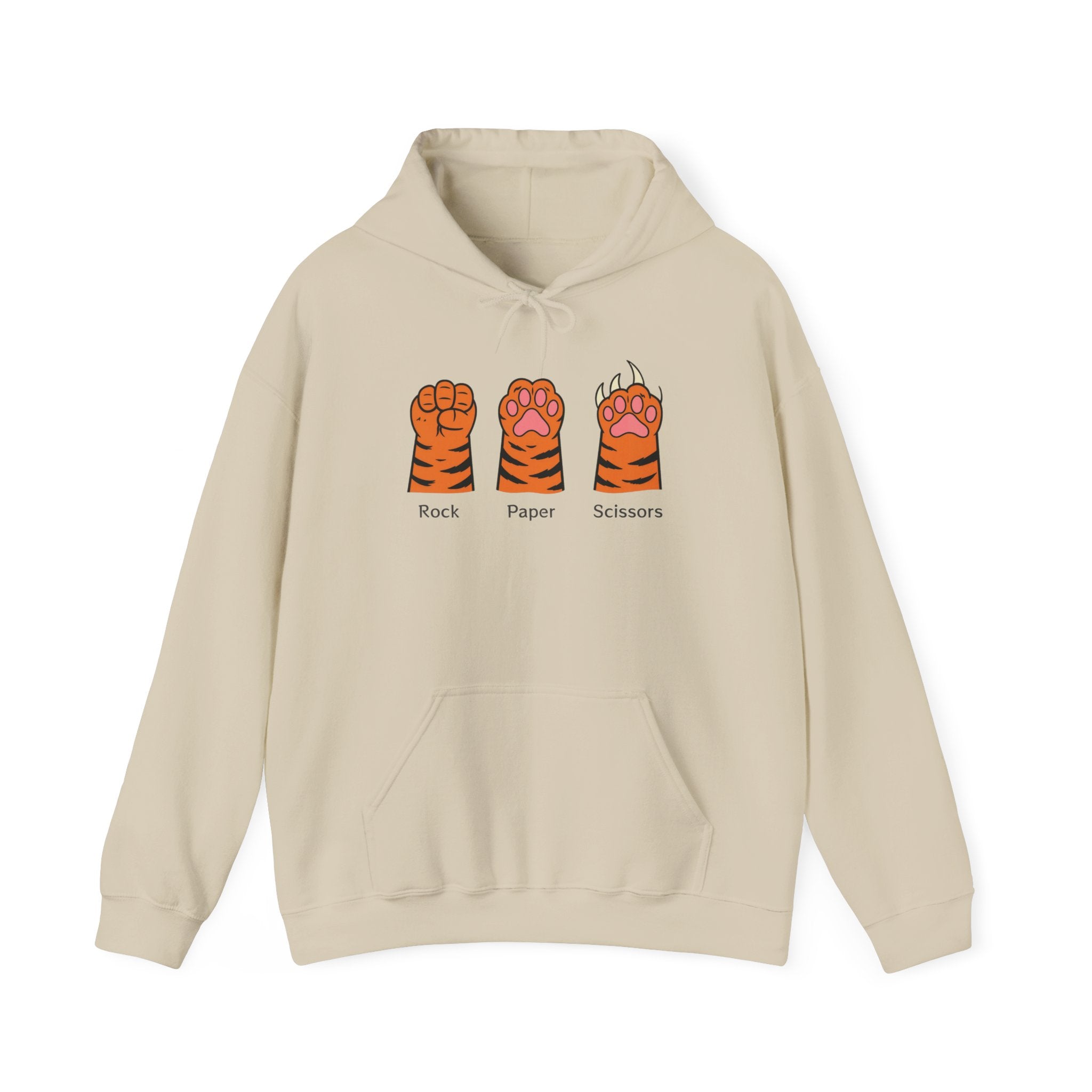 Tiger Paw Rock Paper Scissors Hoodie