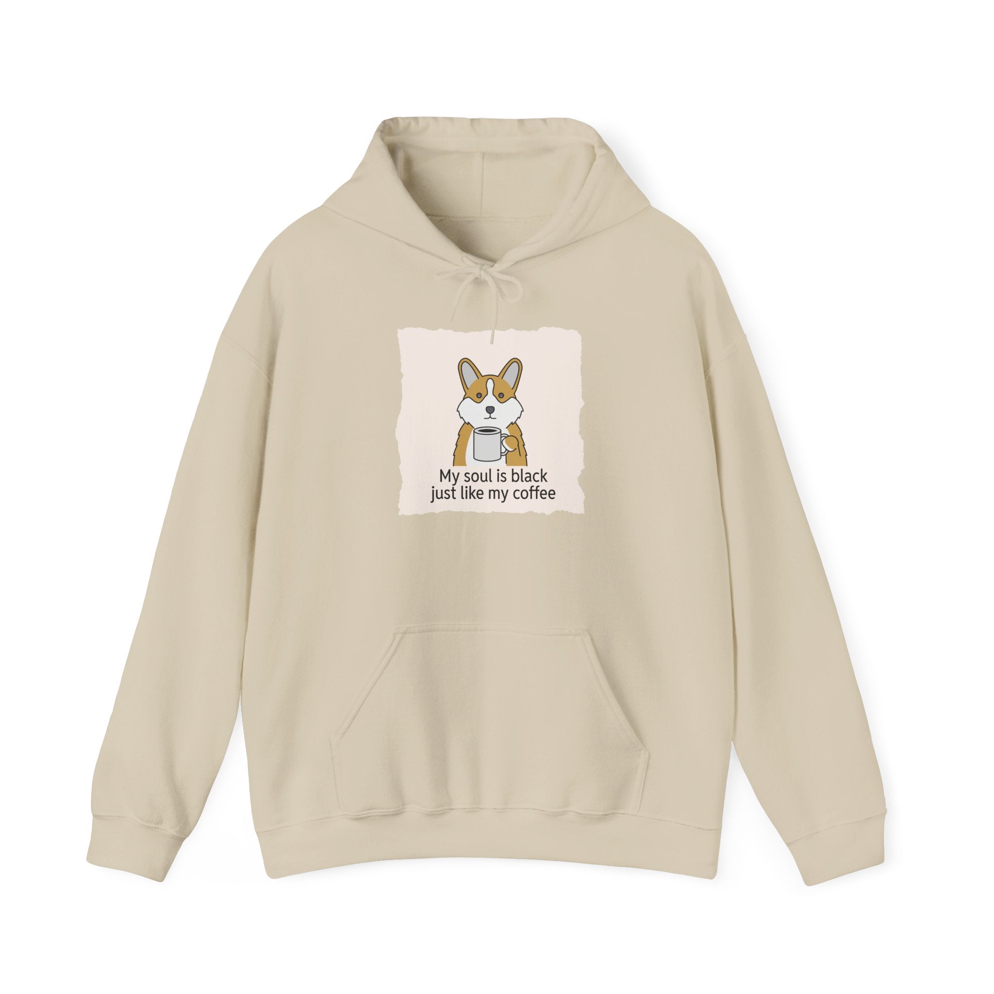 Corgi Coffee Illustration Hoodie