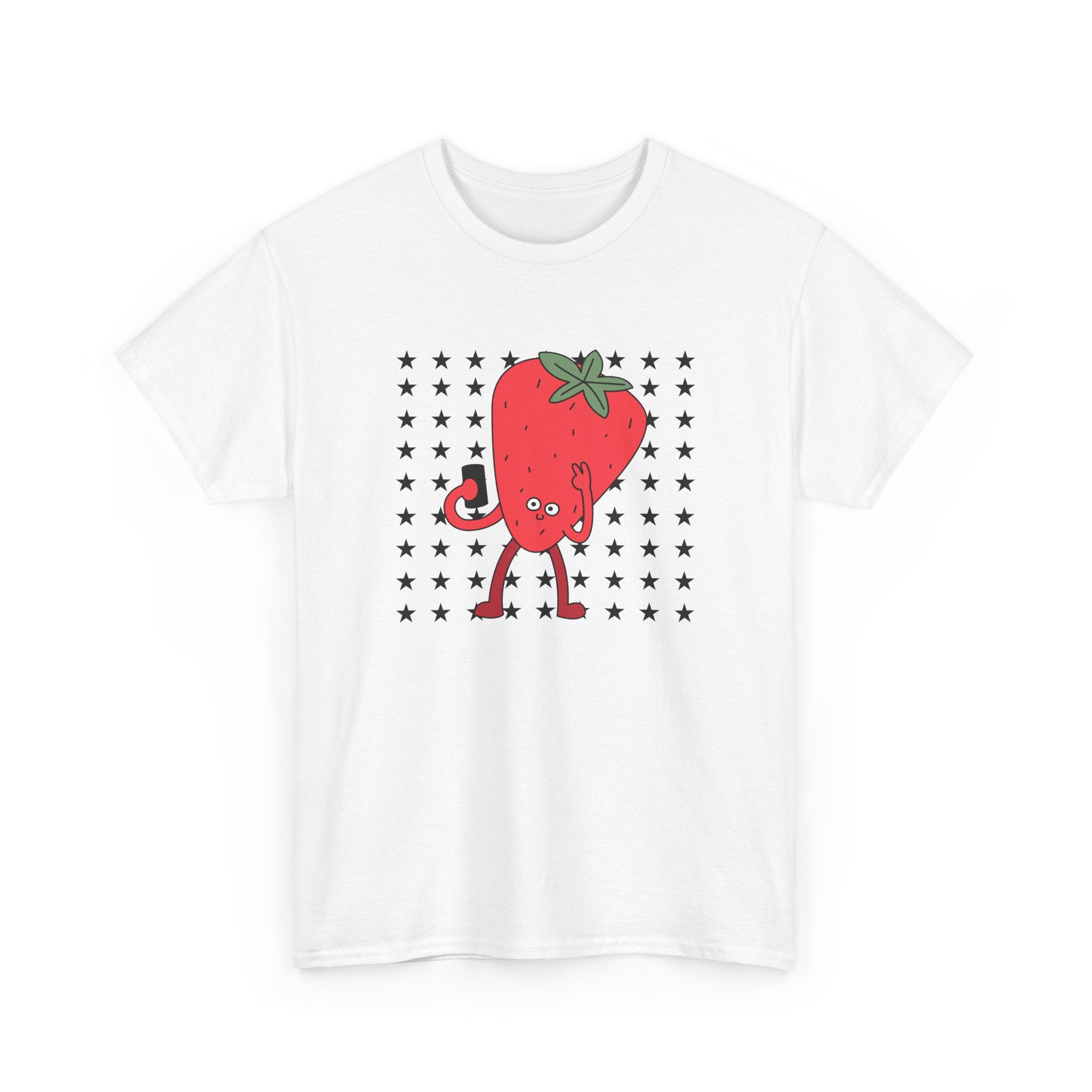 Strawberry Character Illustration Tee