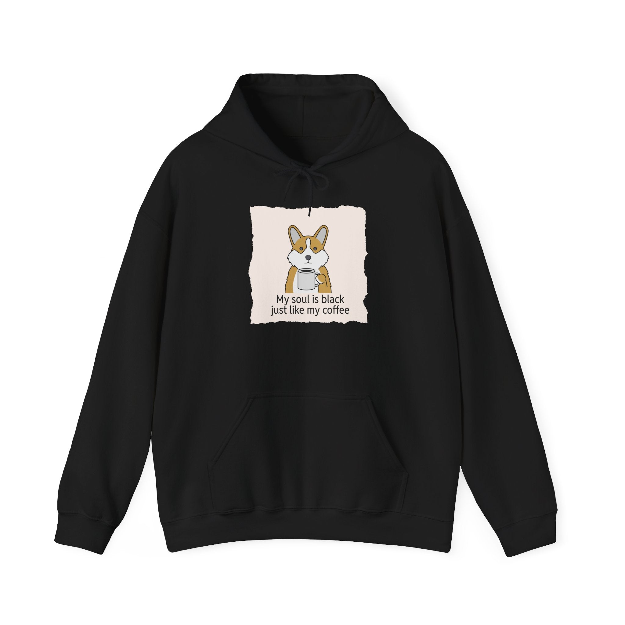 Corgi Coffee Illustration Hoodie