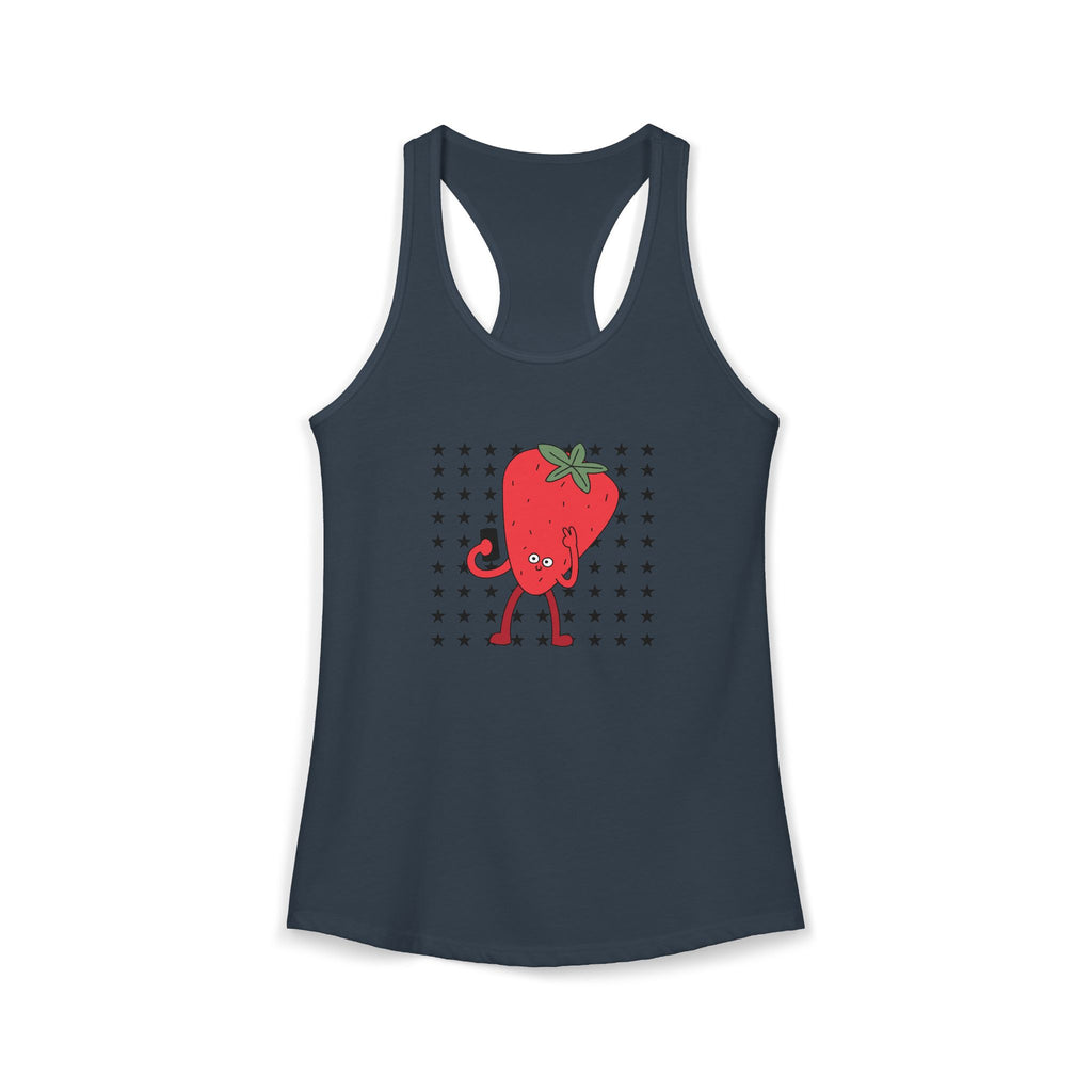 Retro Strawberry Selfie Tank Top