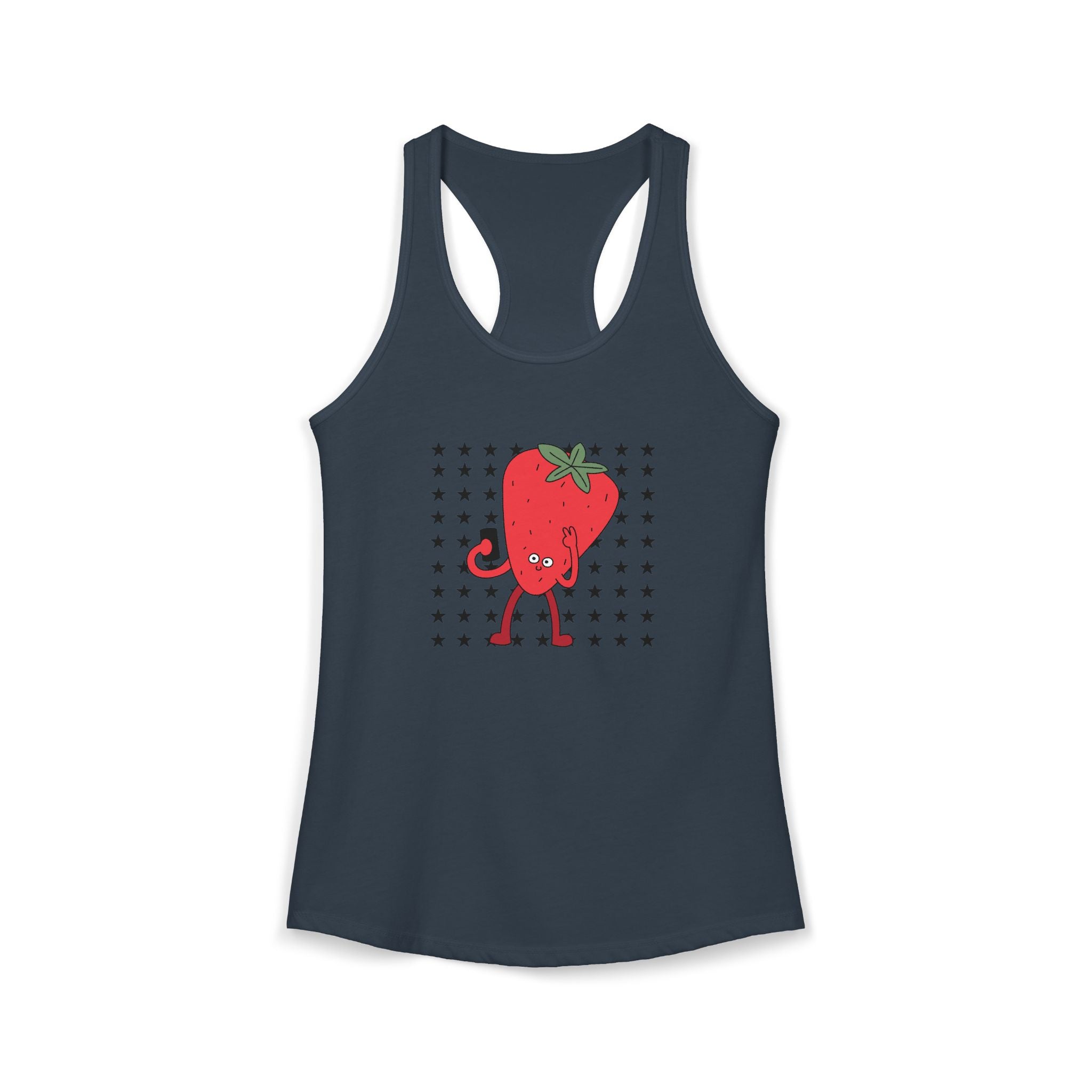 Retro Strawberry Selfie Tank Top