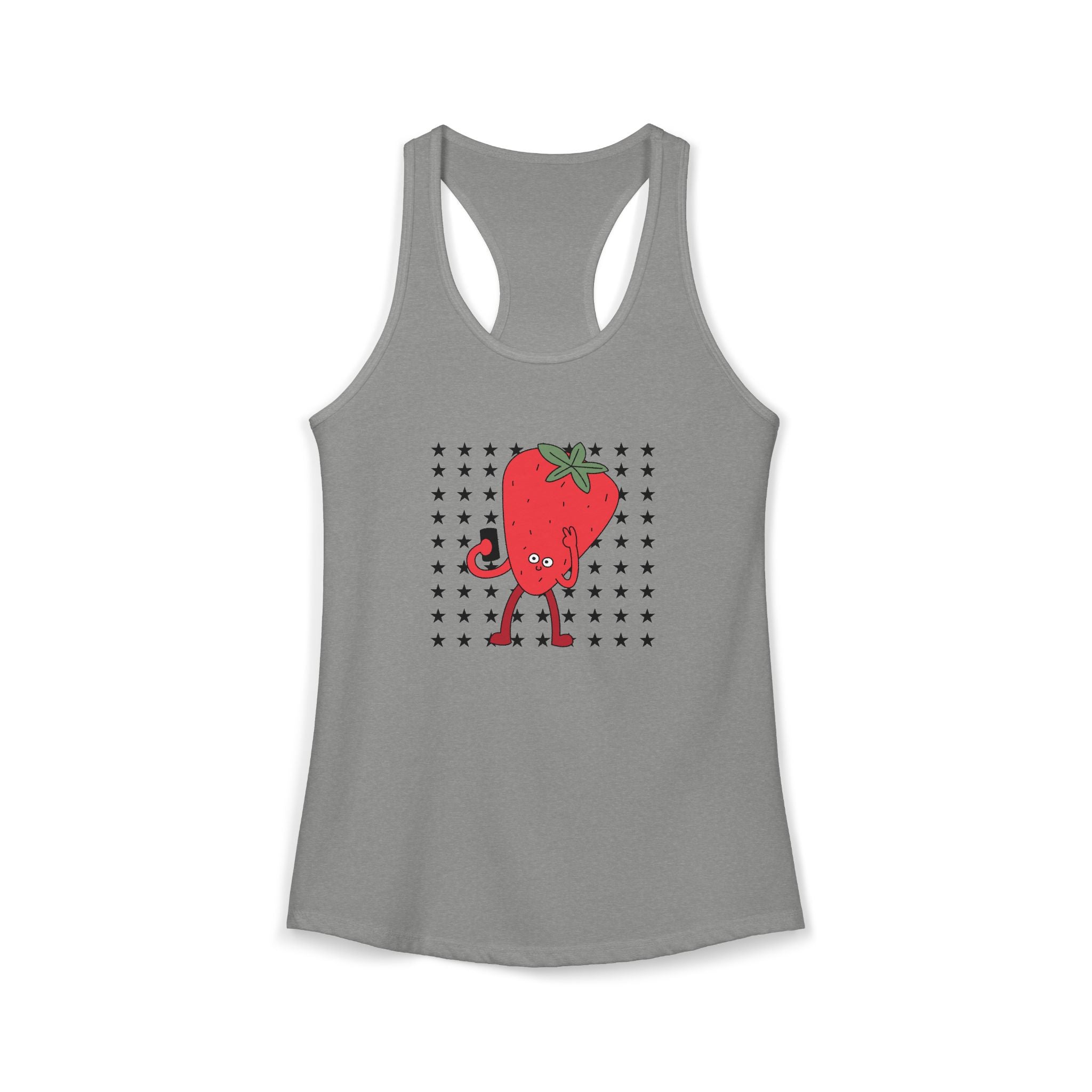 Retro Strawberry Selfie Tank Top