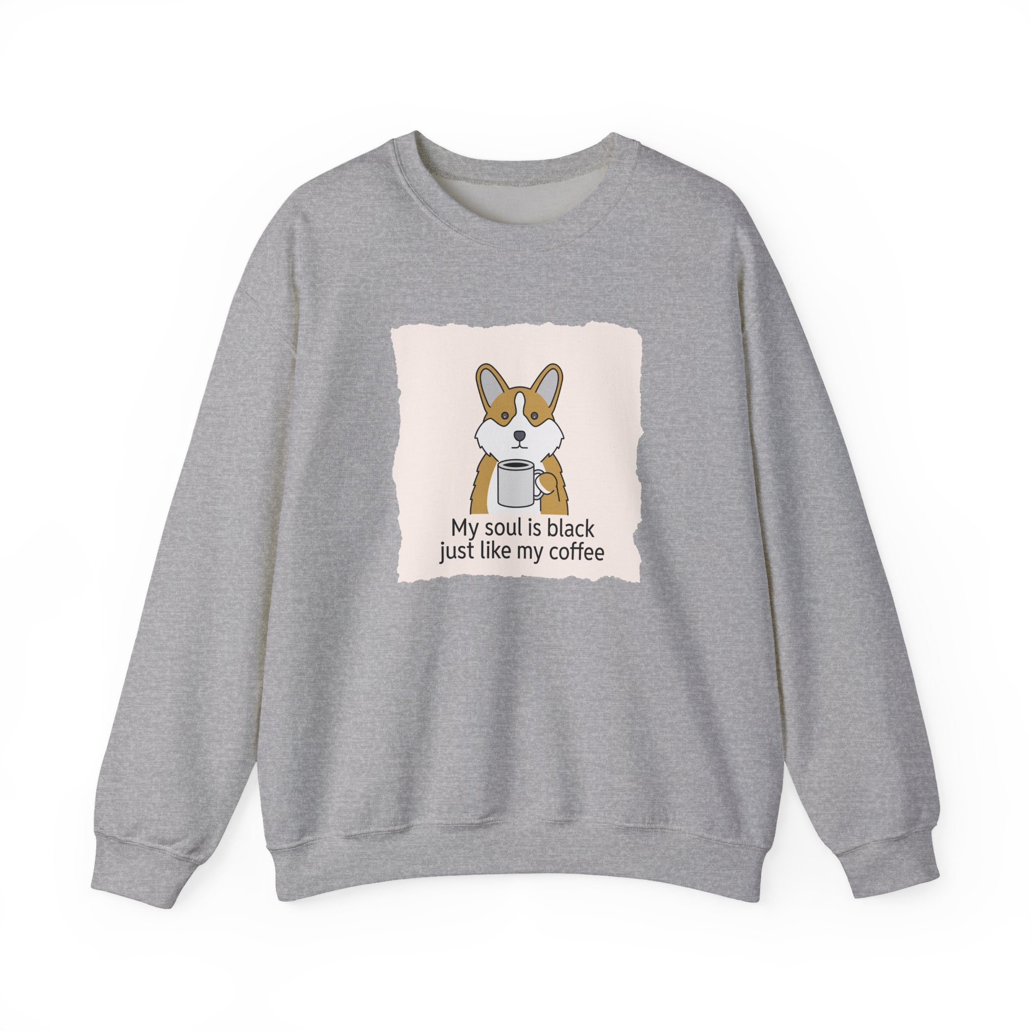 Corgi Holding Coffee Sweatshirt