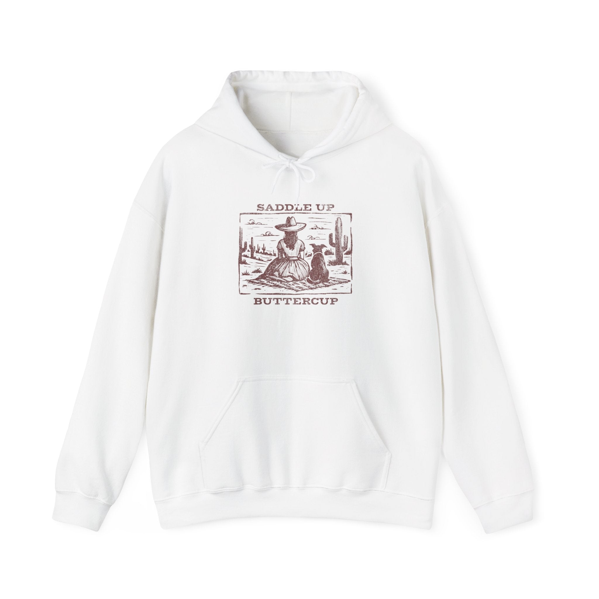 Saddle Up Buttercup Vintage Graphic Hoodie