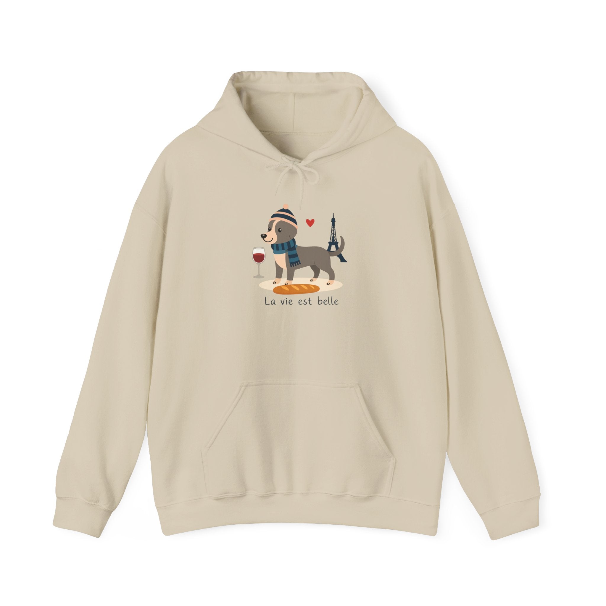 Dachshund Paris Lover Graphic Hoodie