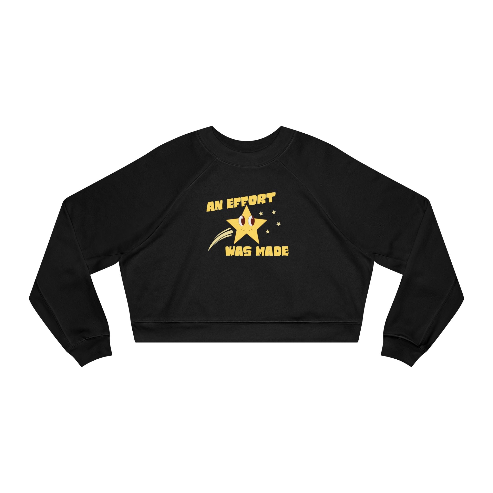 Retro Shooting Star Cropped Sweatshirt