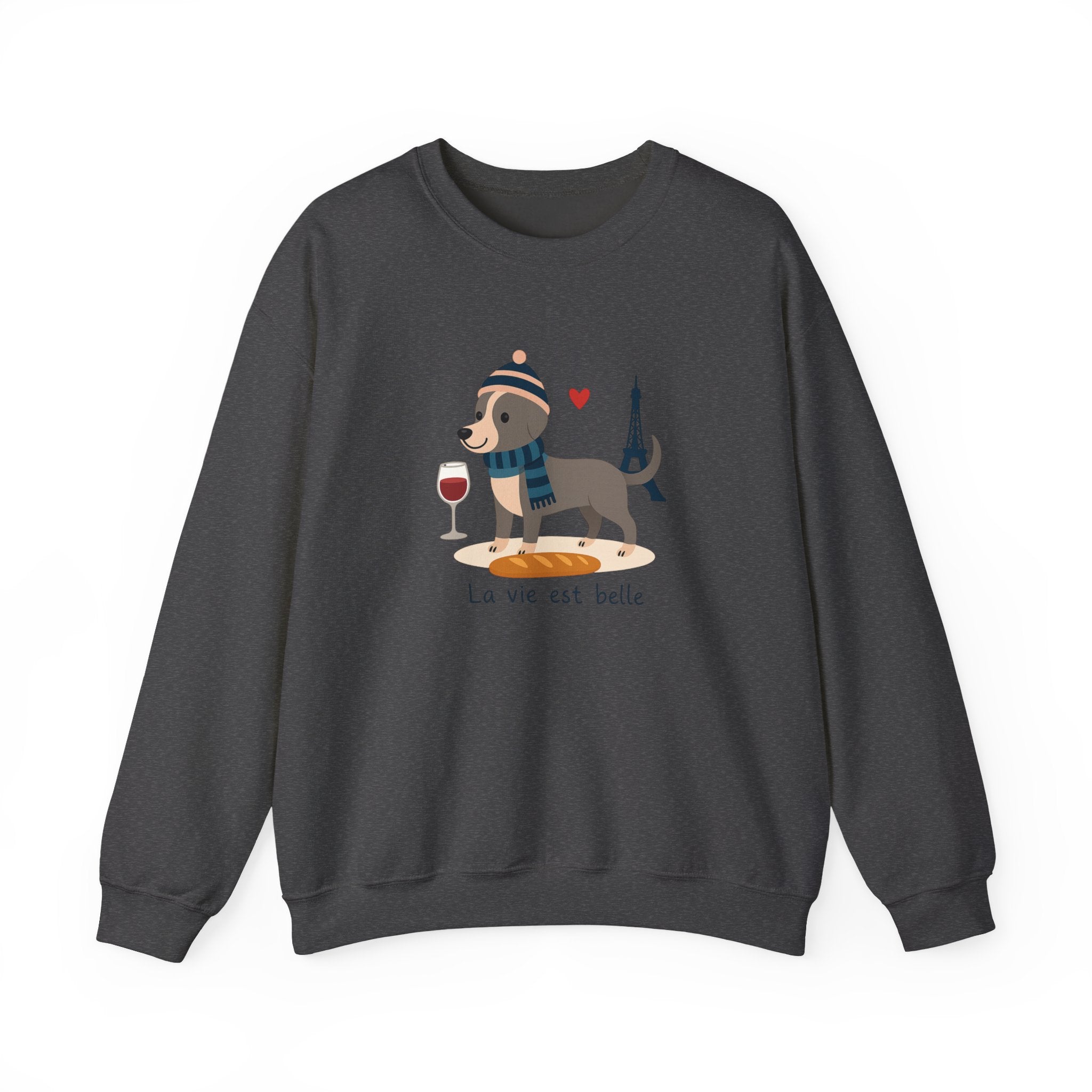 La Vie Est Belle Dachshund in Paris Sweatshirt