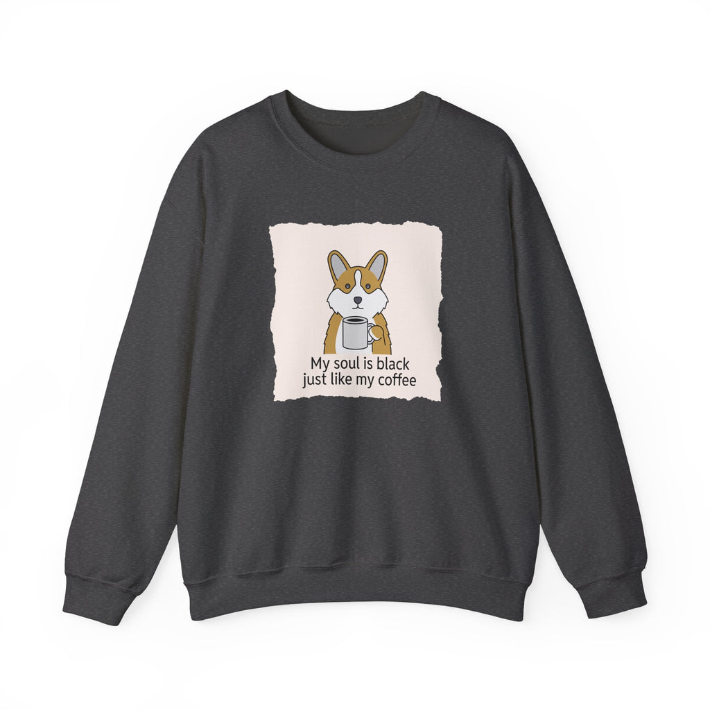 Corgi Holding Coffee Sweatshirt