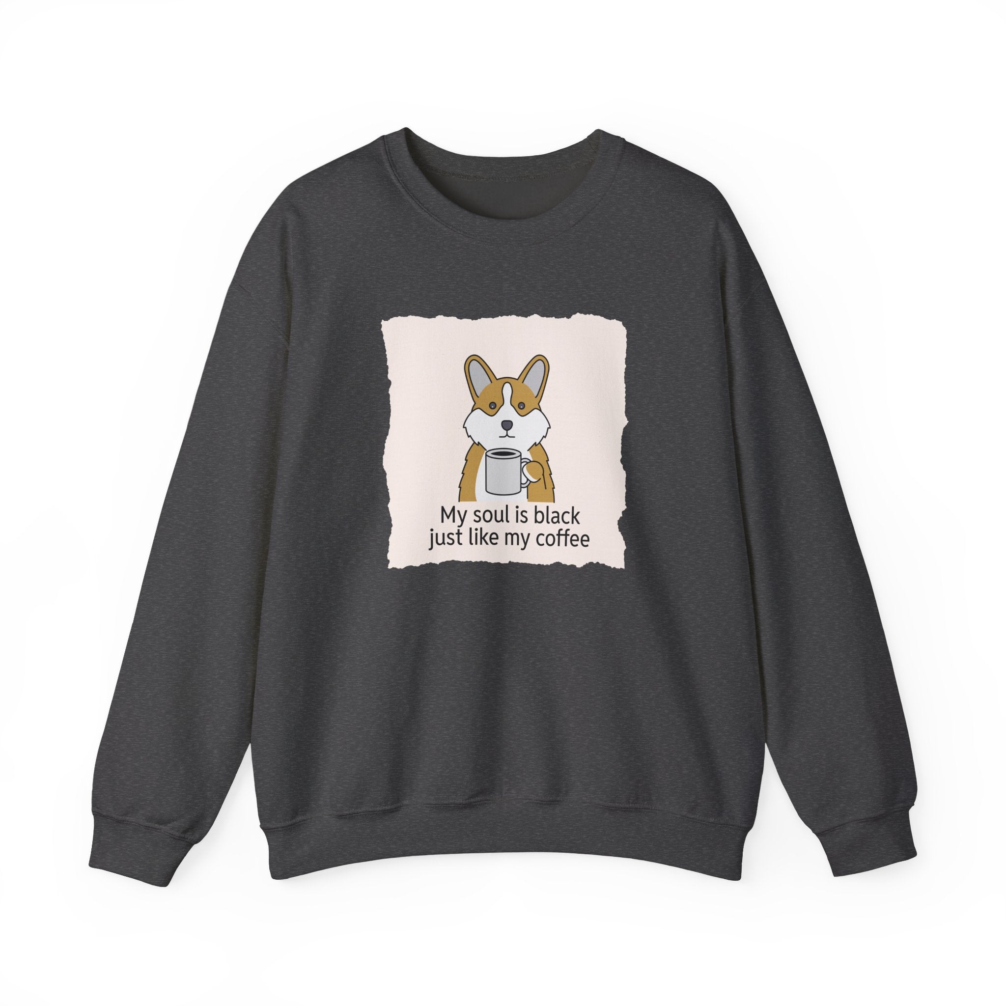 Corgi Holding Coffee Sweatshirt