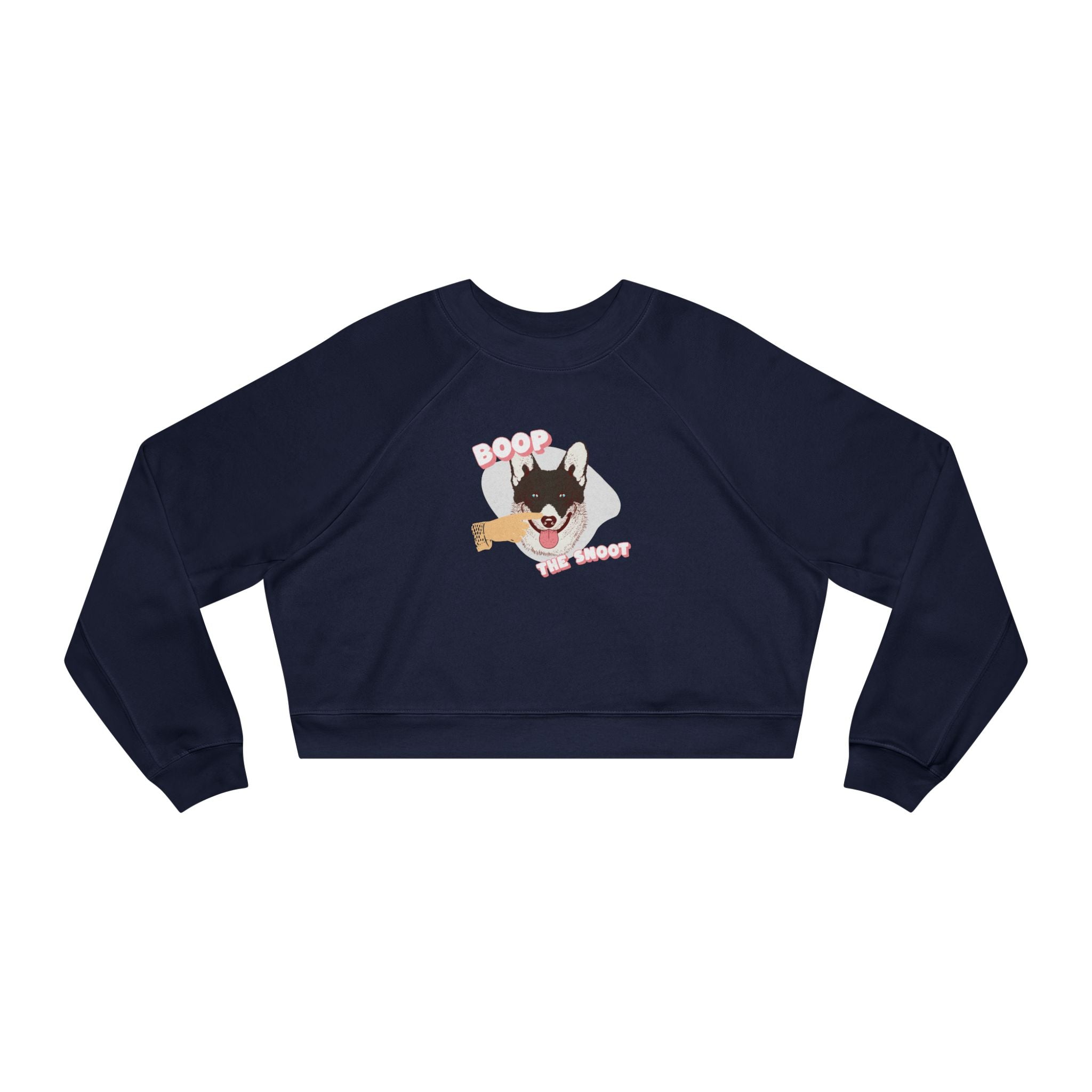 Boop the Snoot Dog Graphic Cropped Sweatshirt