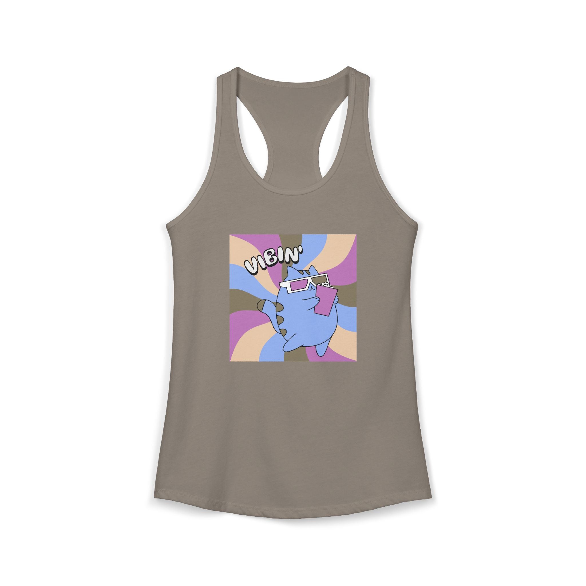 Retro Cat Vibin' Tank Top