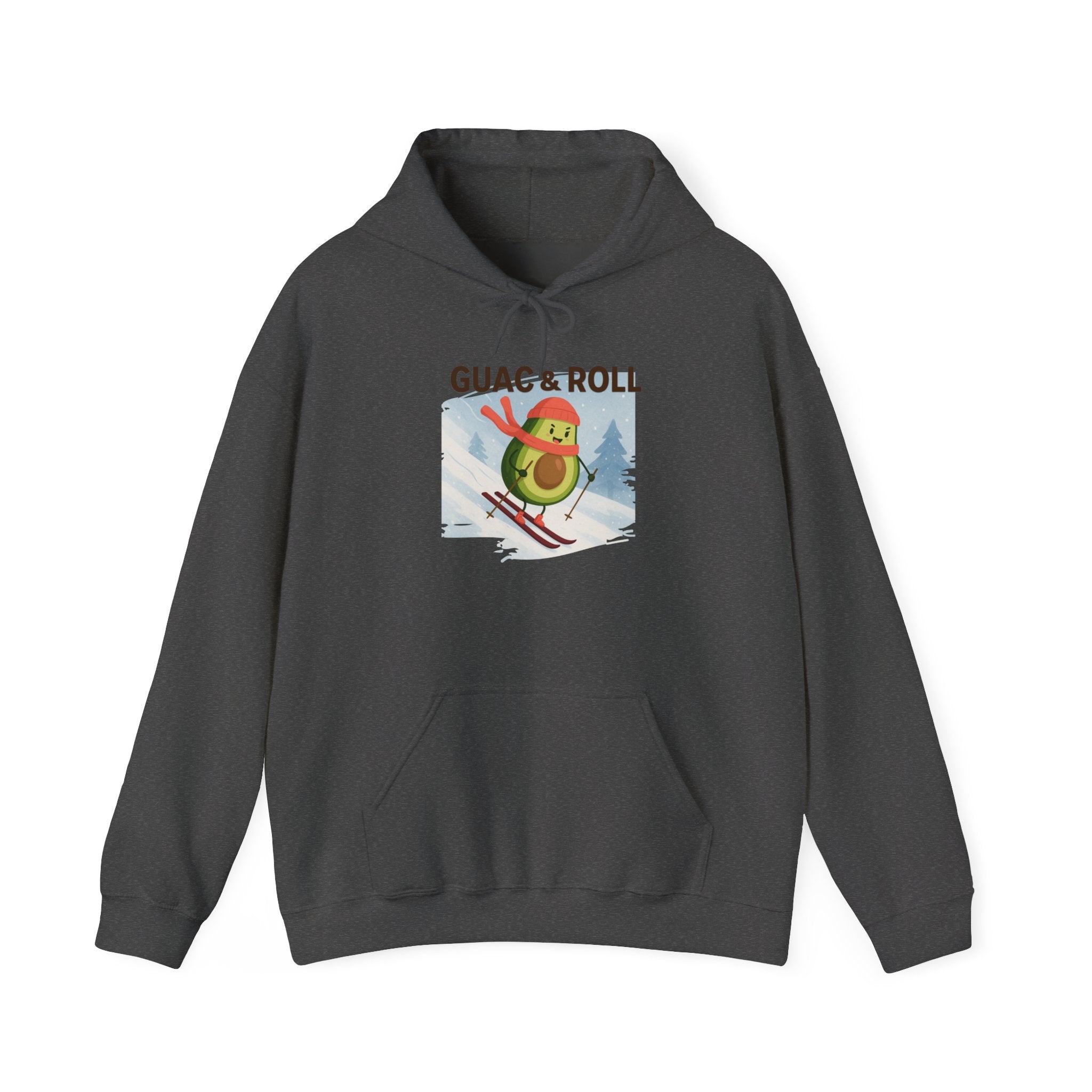 Guac & Roll Avocado Skiing Hoodie