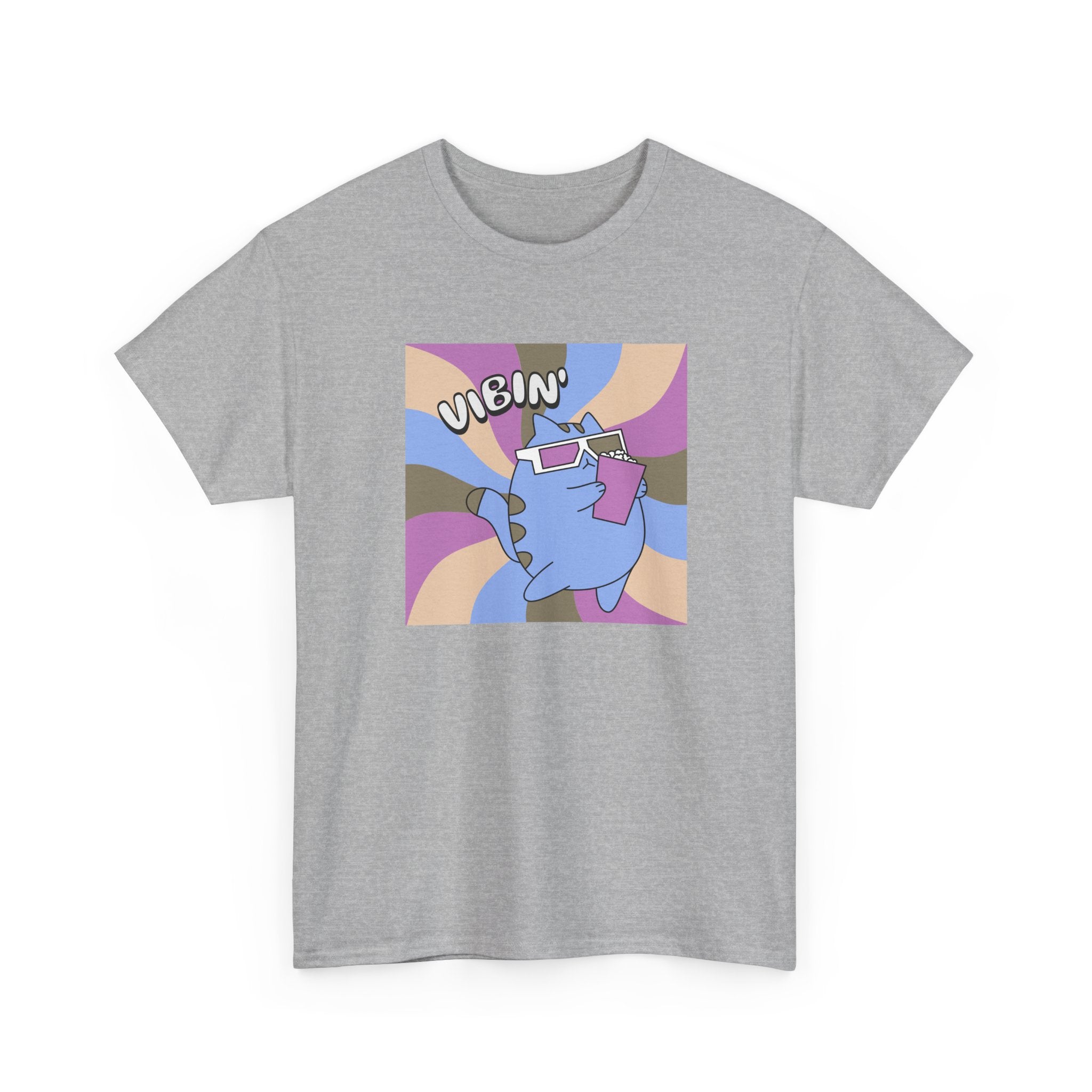 Vibin' Cat Illustration Tee
