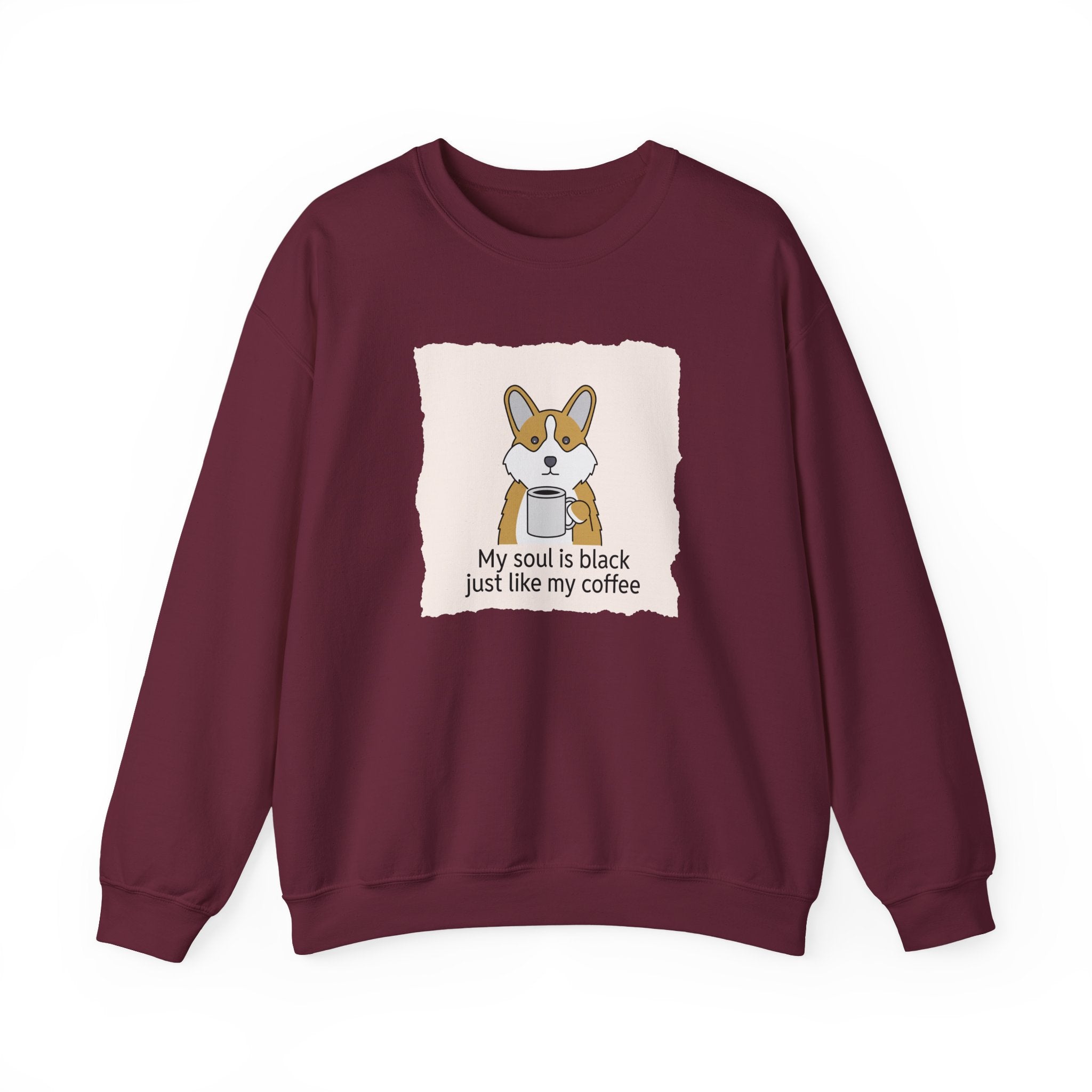 Corgi Holding Coffee Sweatshirt