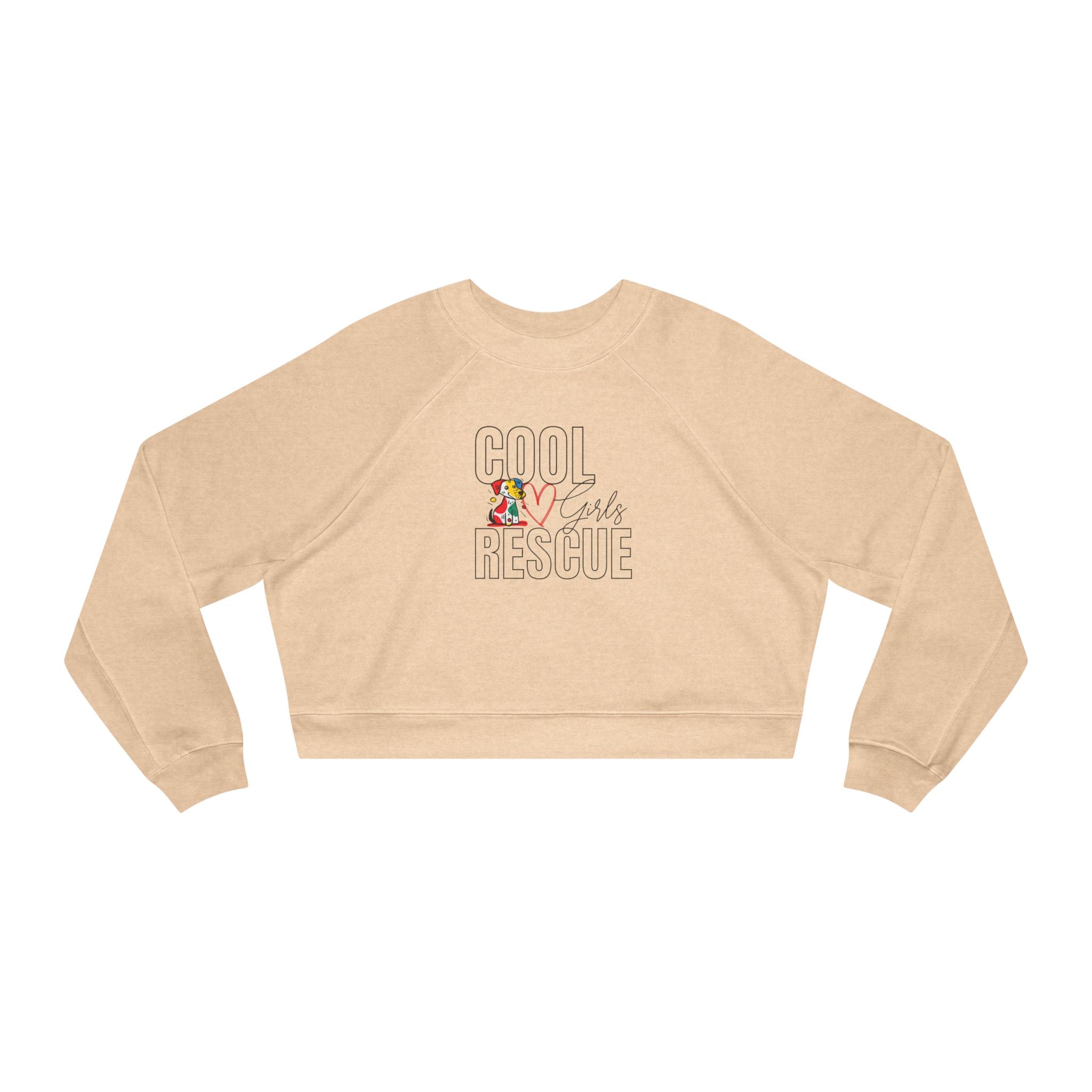 Dog Rescue Lover Cropped Sweatshirt