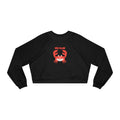 Red Crab Illustration Cropped Pullover
