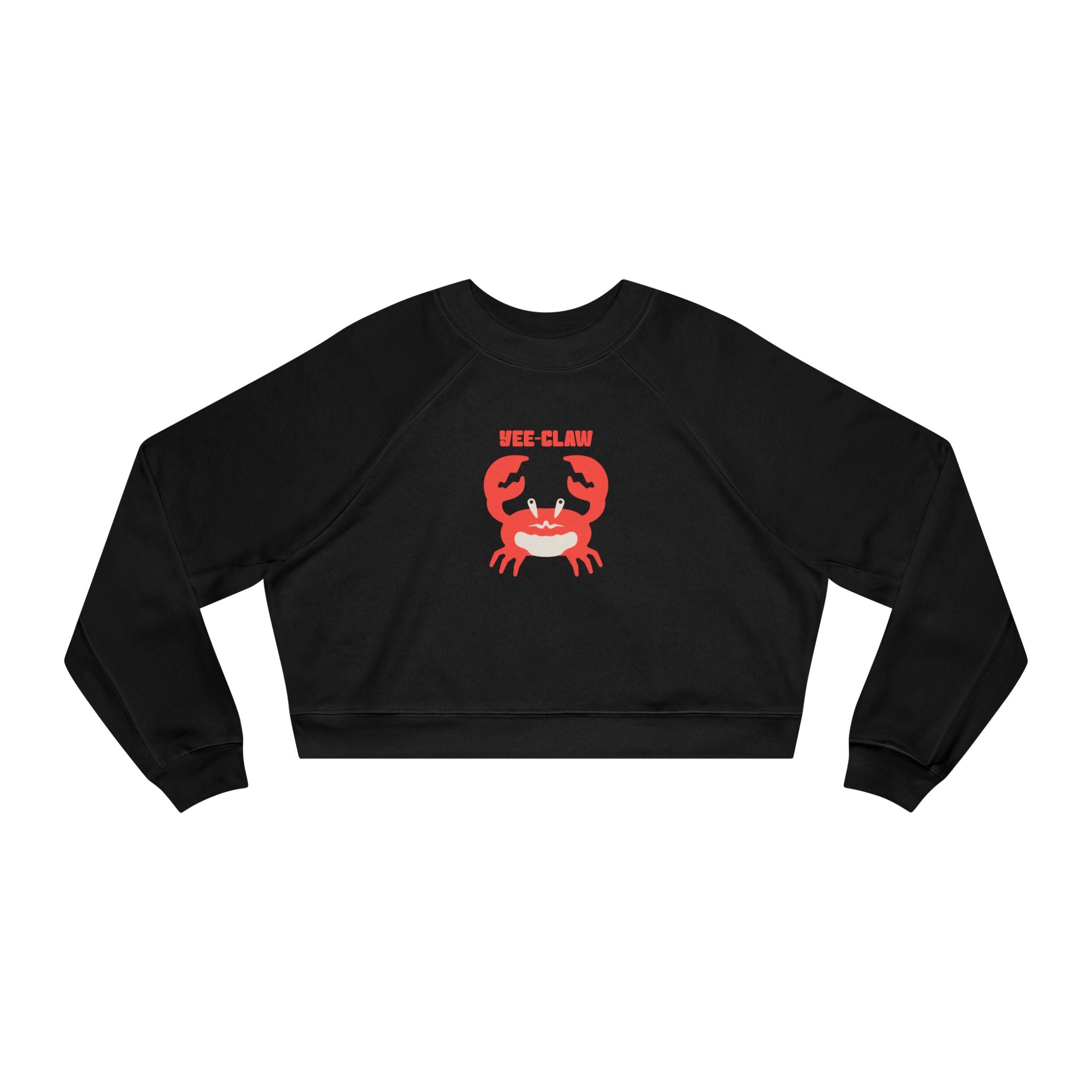 Red Crab Illustration Cropped Pullover